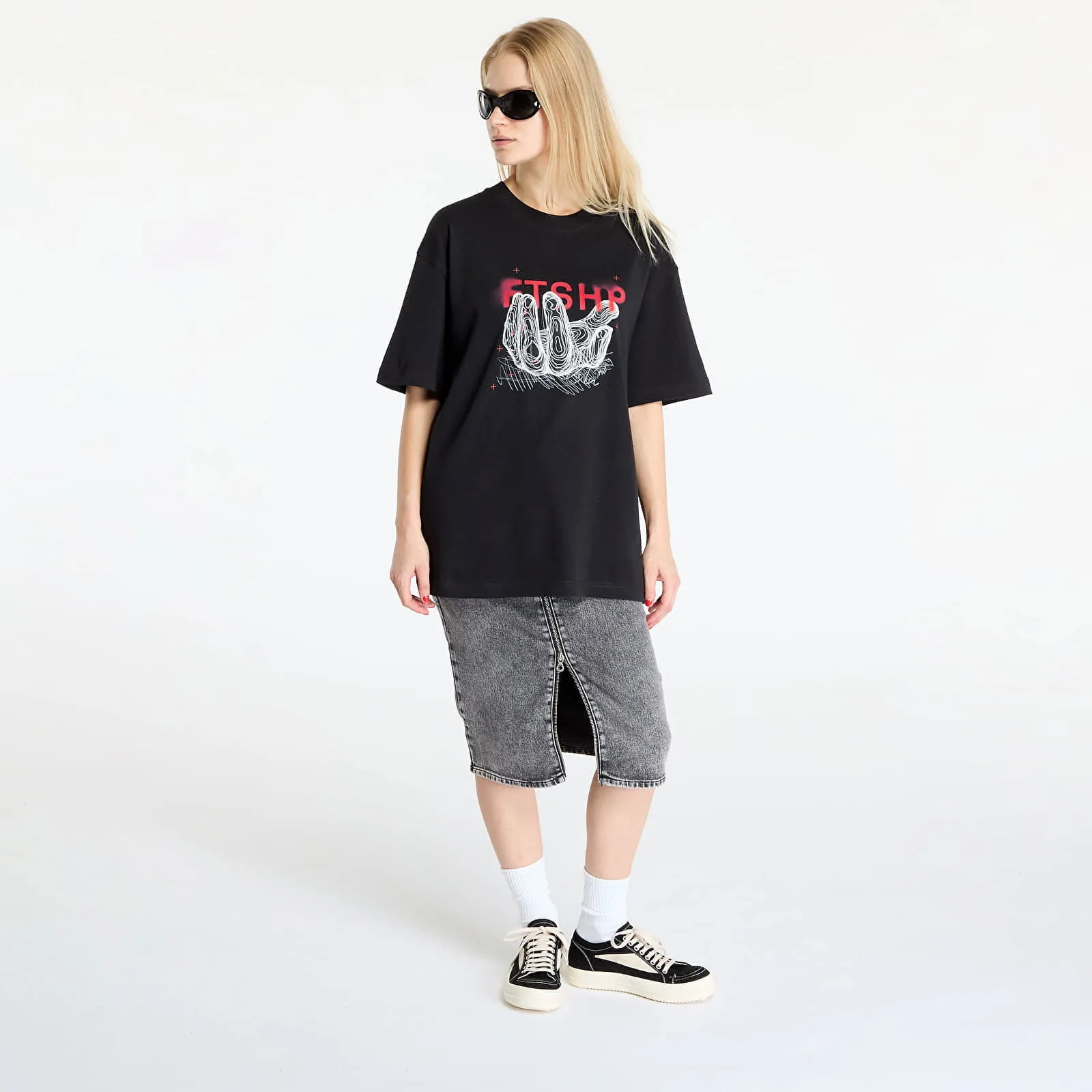 FOOTSHOP FTSHP HANDFUL TSHIRT UNISEX BLACK XS
