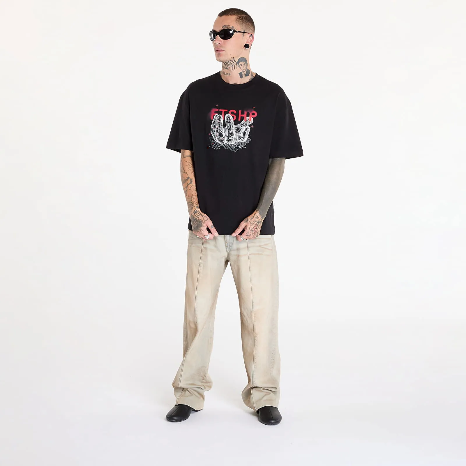 FOOTSHOP FTSHP HANDFUL TSHIRT UNISEX BLACK XS