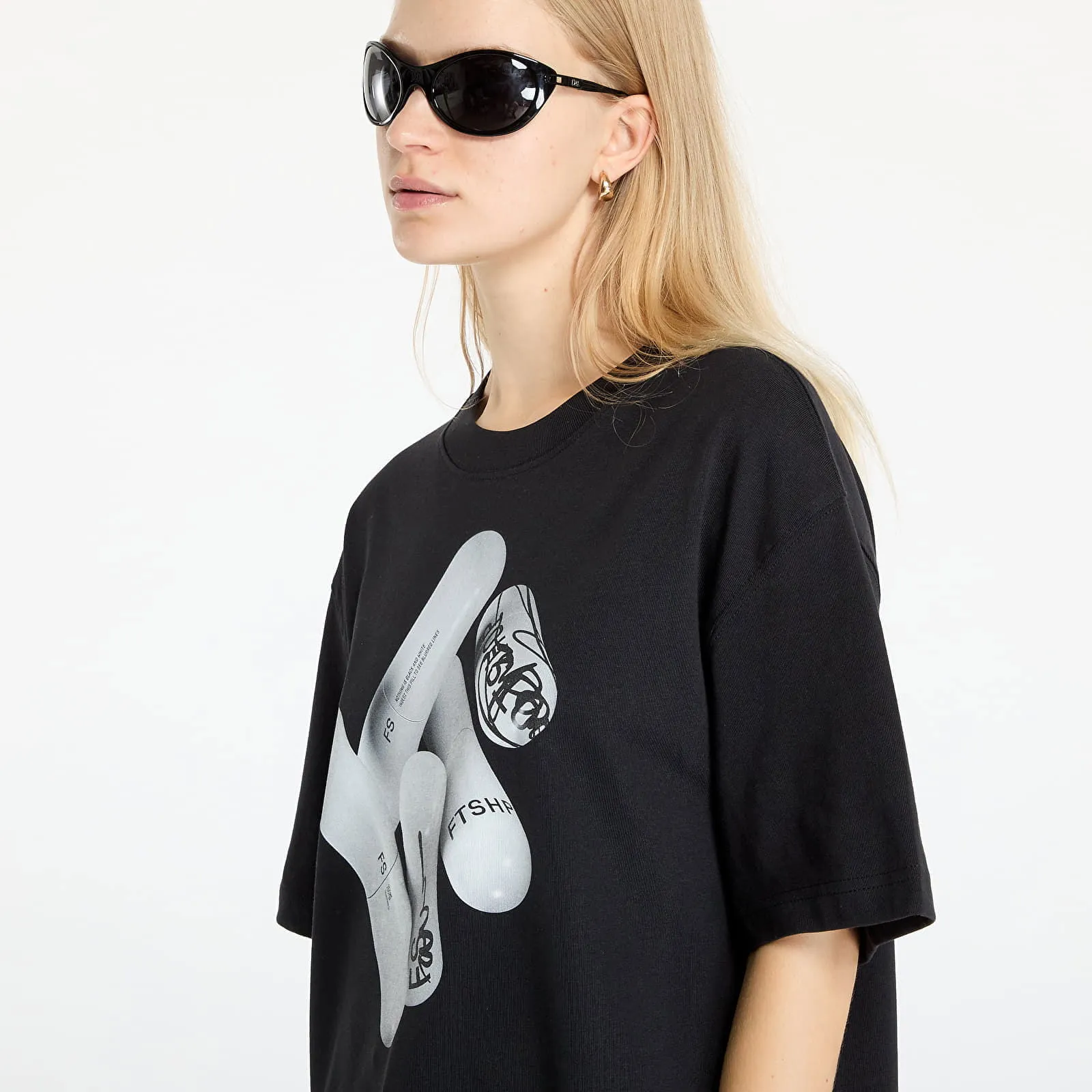 FOOTSHOP FTSHP WHITE PILL TSHIRT UNISEX BLACK S