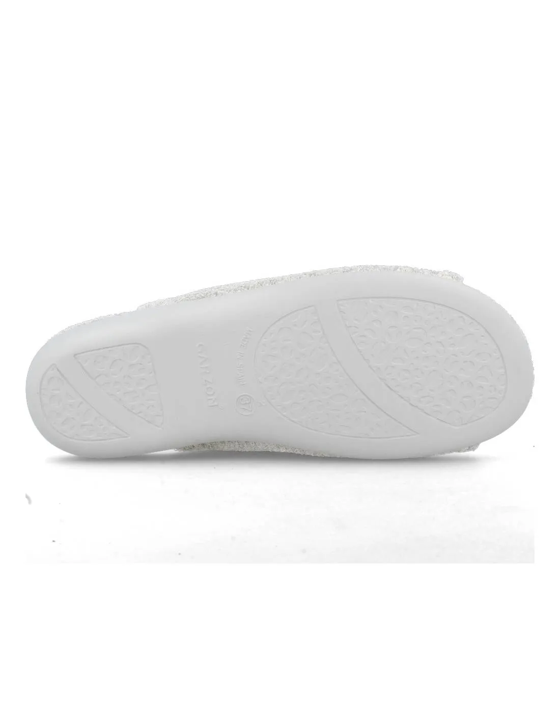 GARZóN  ZAPATILLAS CASA MUJER RIZO VELCRO GRIS FUCSIA