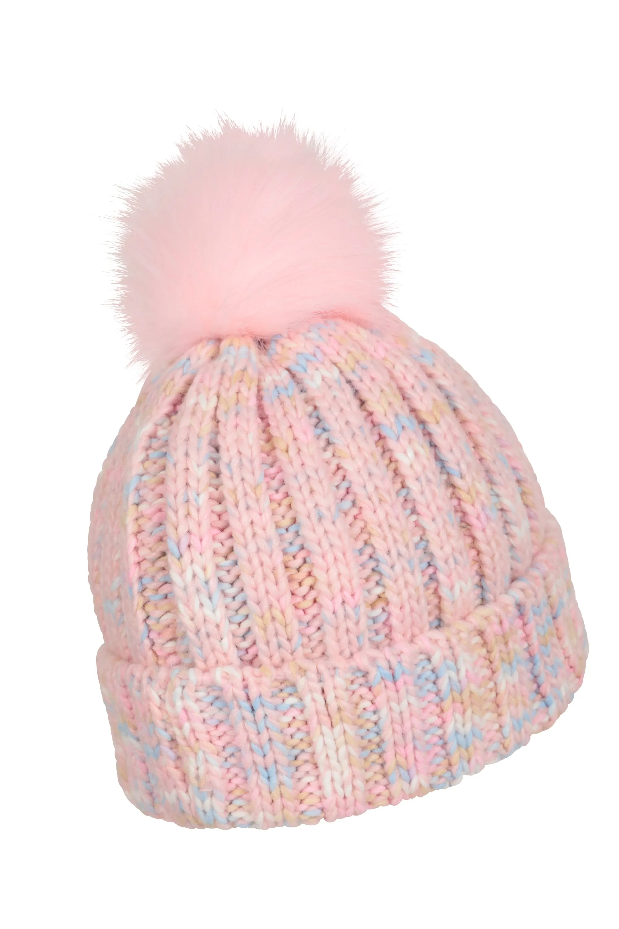 Geneva gorro infantil con pompón y forro de borrego