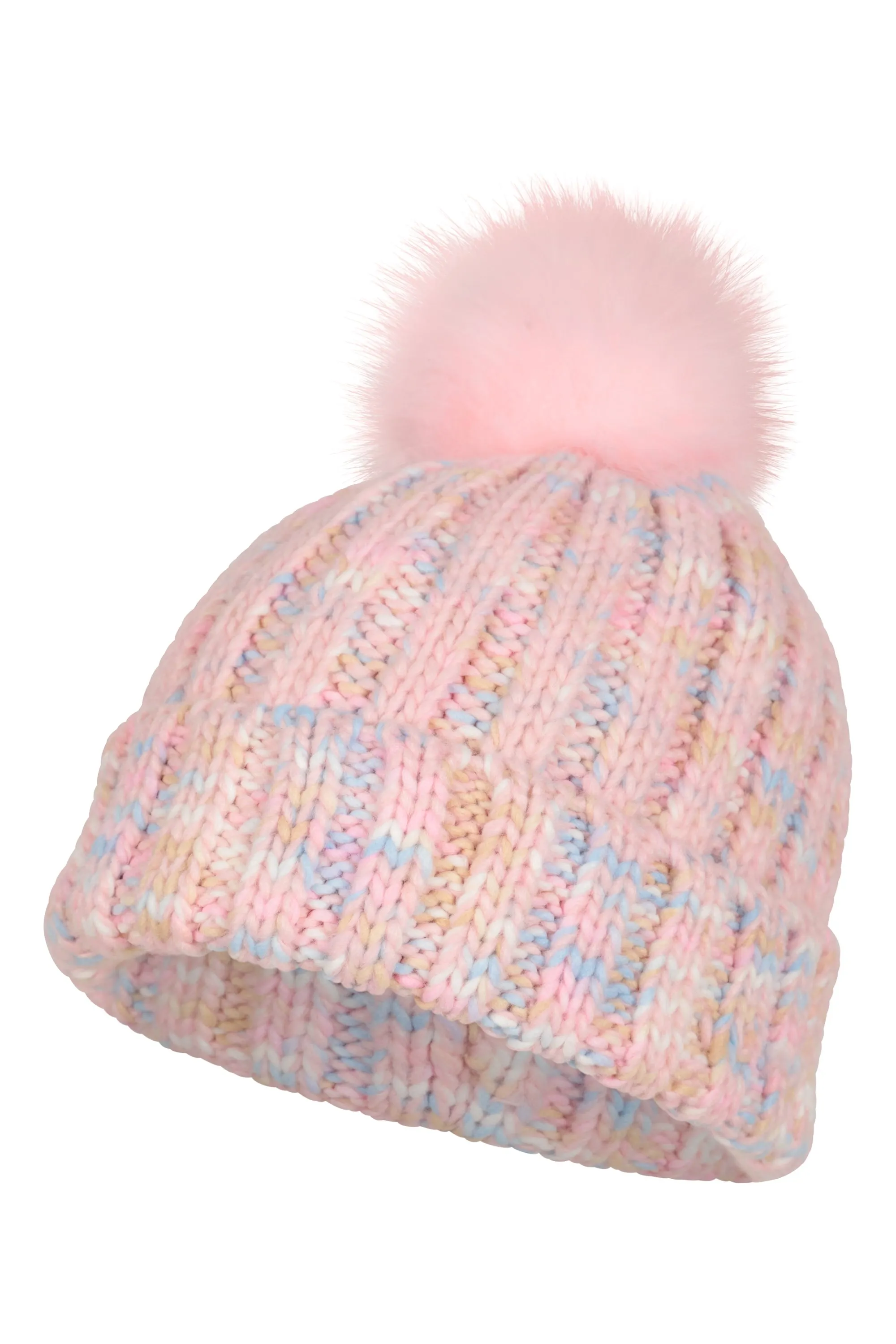 Geneva gorro infantil con pompón y forro de borrego