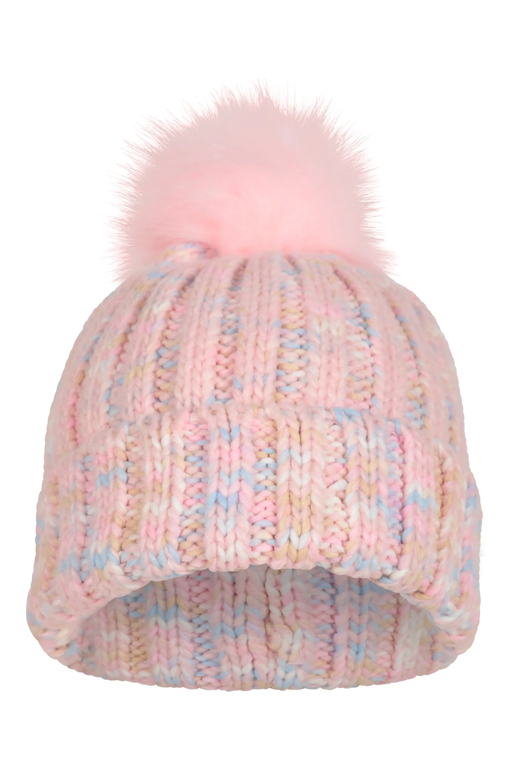 Geneva gorro infantil con pompón y forro de borrego