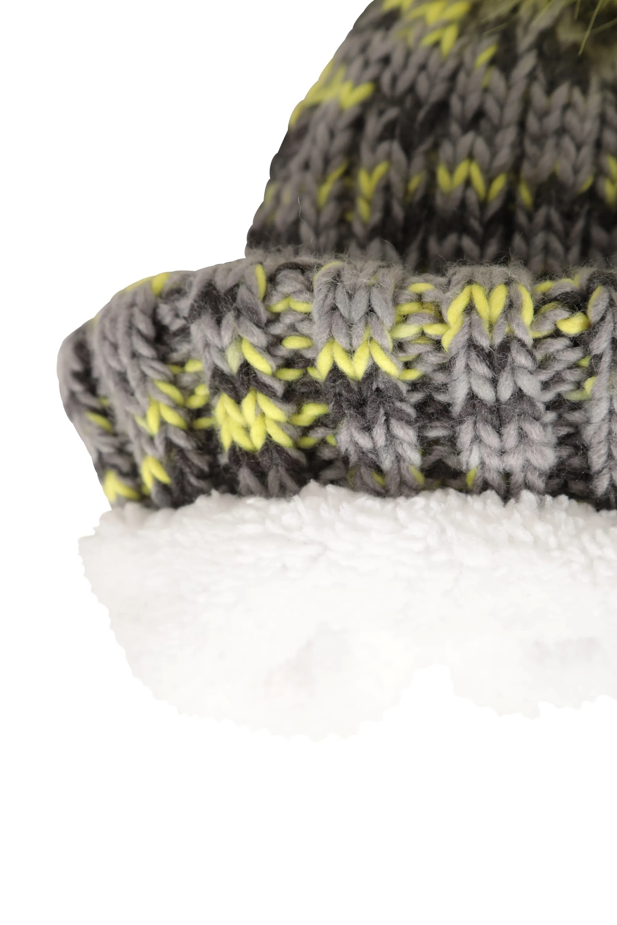 Geneva gorro infantil con pompón y forro de borrego