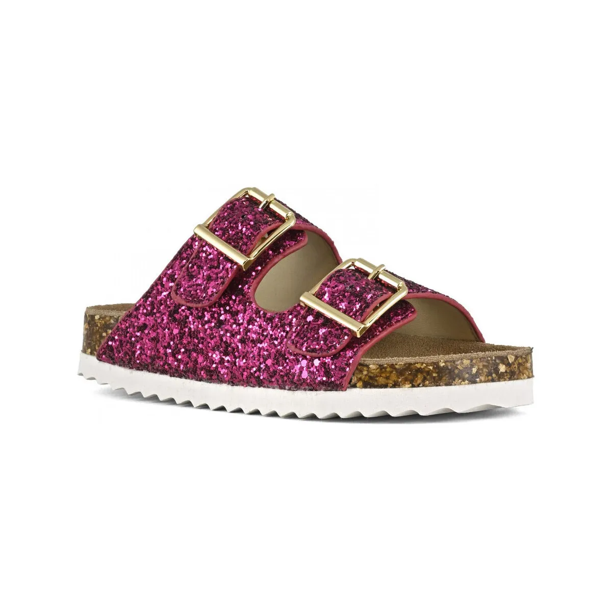 Glitter sandal 2 buckles