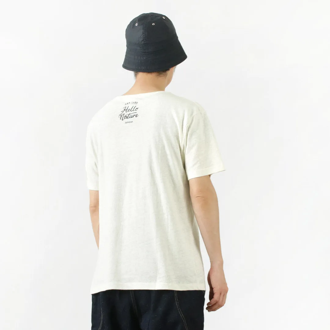 Gohemp / Vege ＆ Logotipo de hierba básico S / Sl Tee