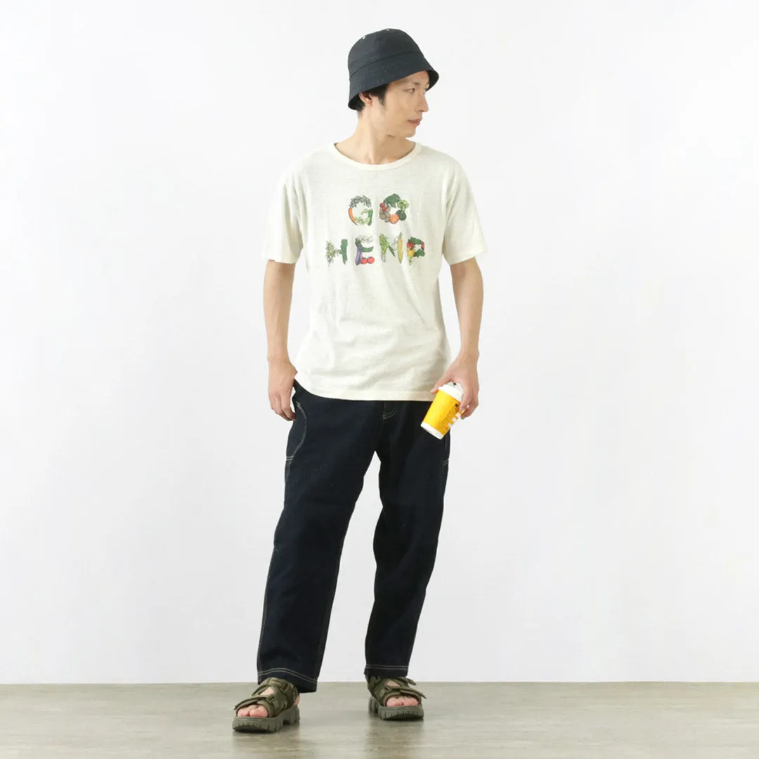 Gohemp / Vege ＆ Logotipo de hierba básico S / Sl Tee