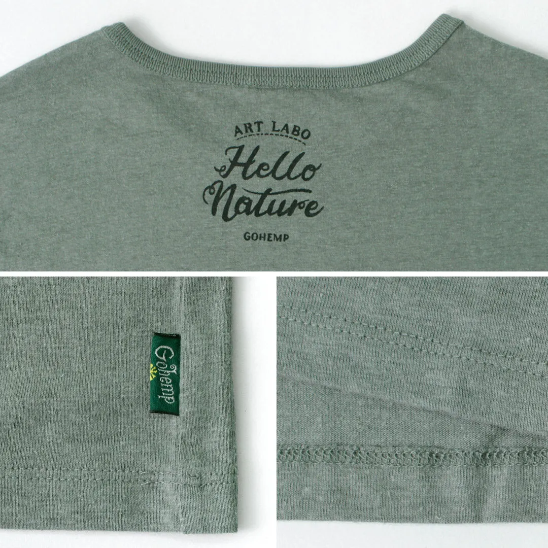 Gohemp / Vege ＆ Logotipo de hierba básico S / Sl Tee
