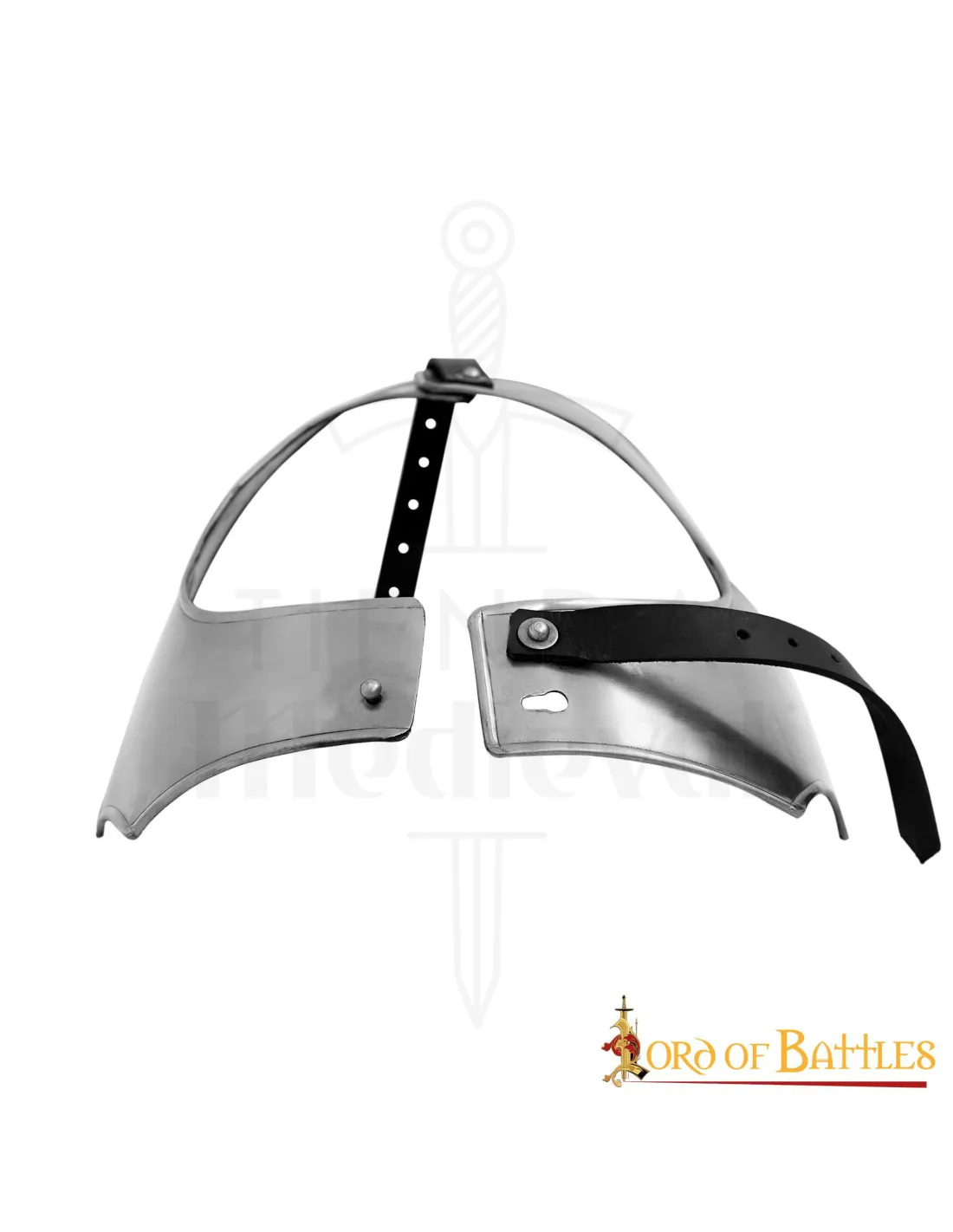 Gorjal medieval simple, acabado pulido