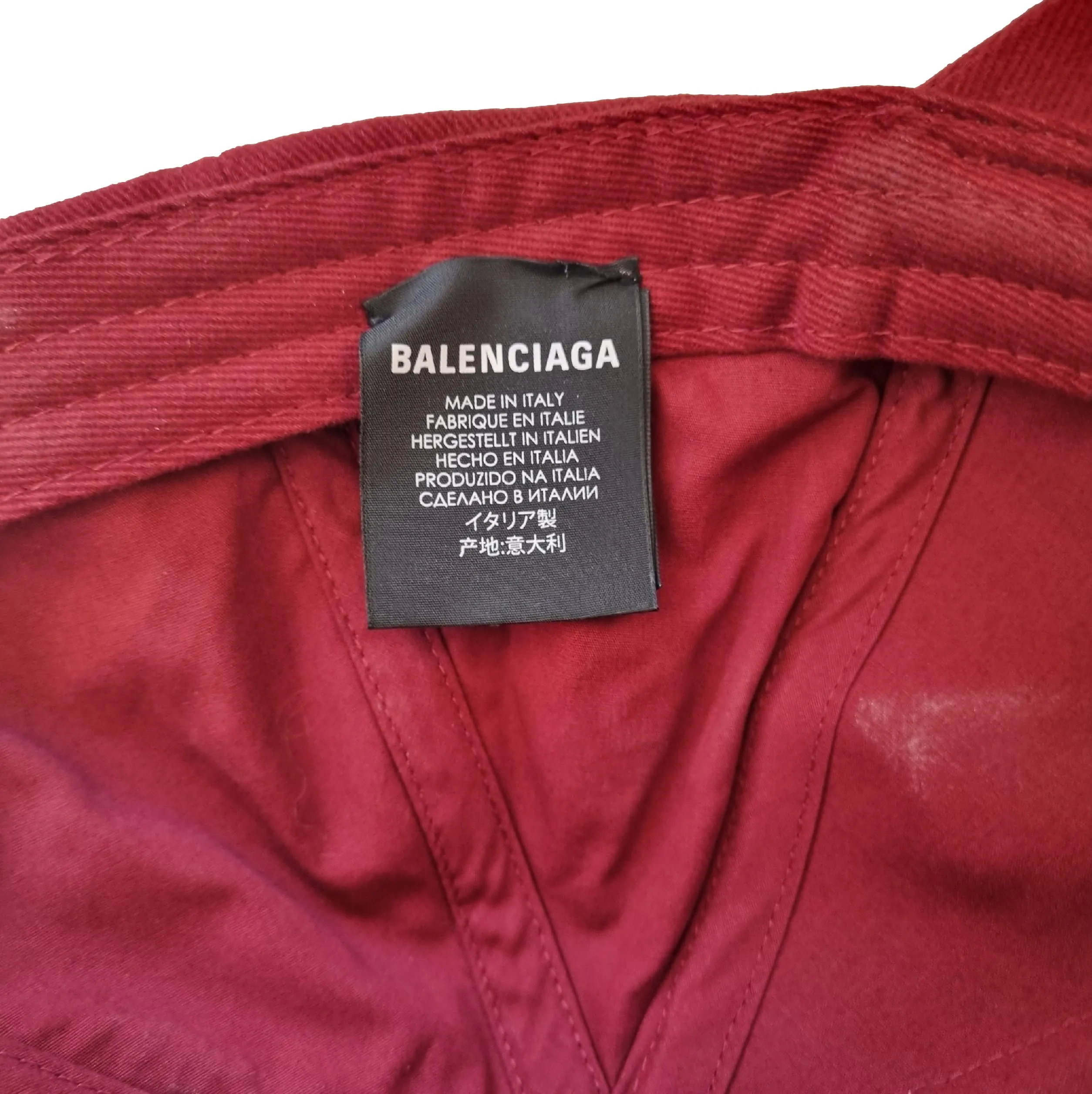 GORRA DE BéISBOL BALENCIAGA PARA HOMBRE TALLA L BURDEOSNEGRO