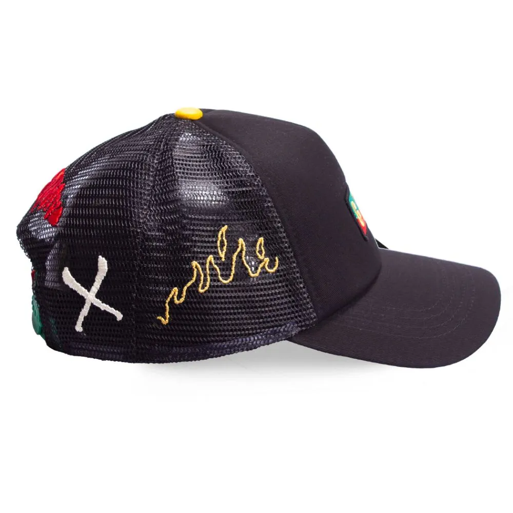 GORRA GRIMEY "LES MEMORIES" TRUCKER CURVED VISOR CAP  BLACK | WINTER 21