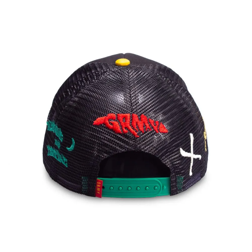 GORRA GRIMEY "LES MEMORIES" TRUCKER CURVED VISOR CAP  BLACK | WINTER 21