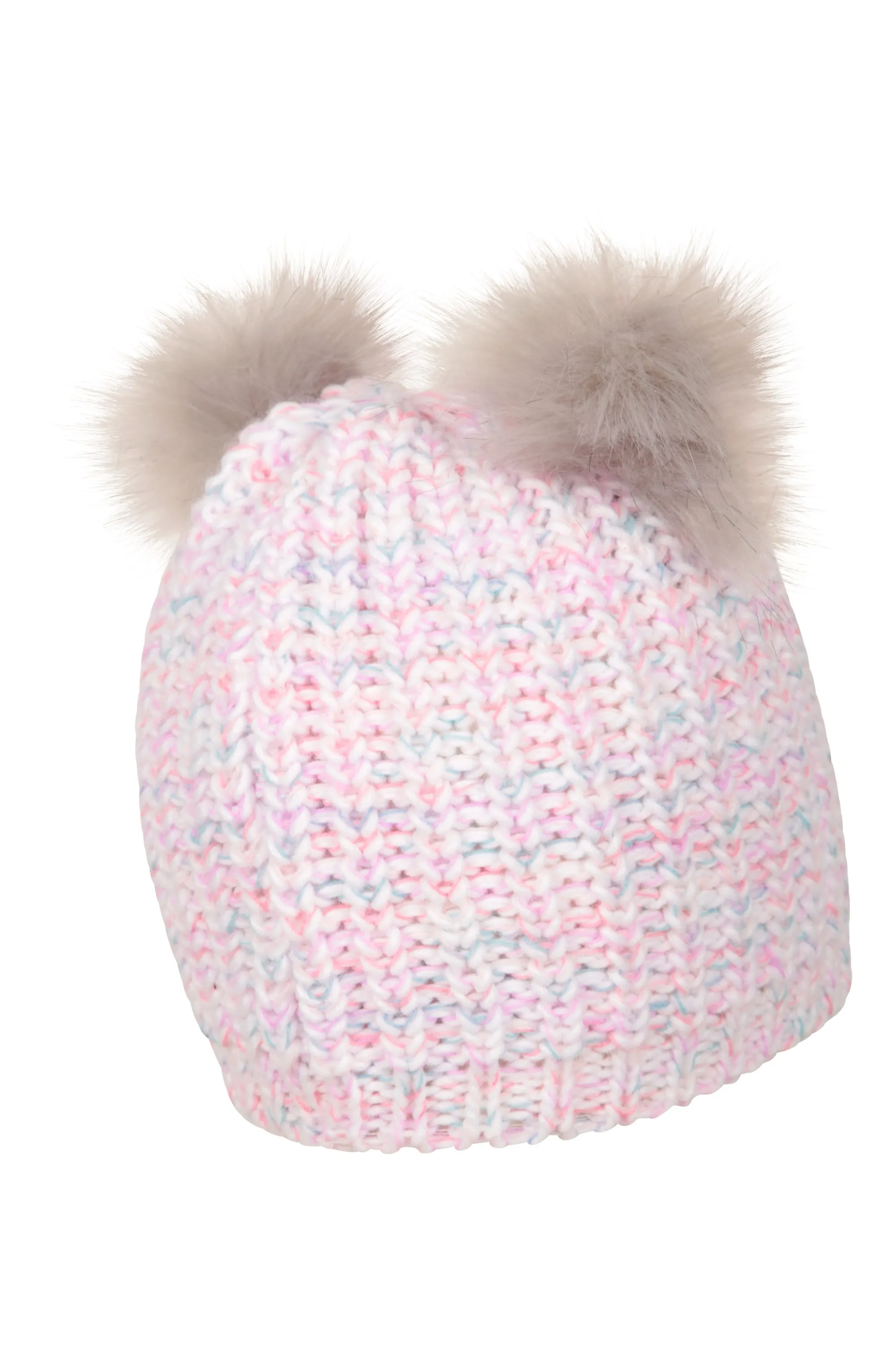 Gorro Búho de doble pompón infantil