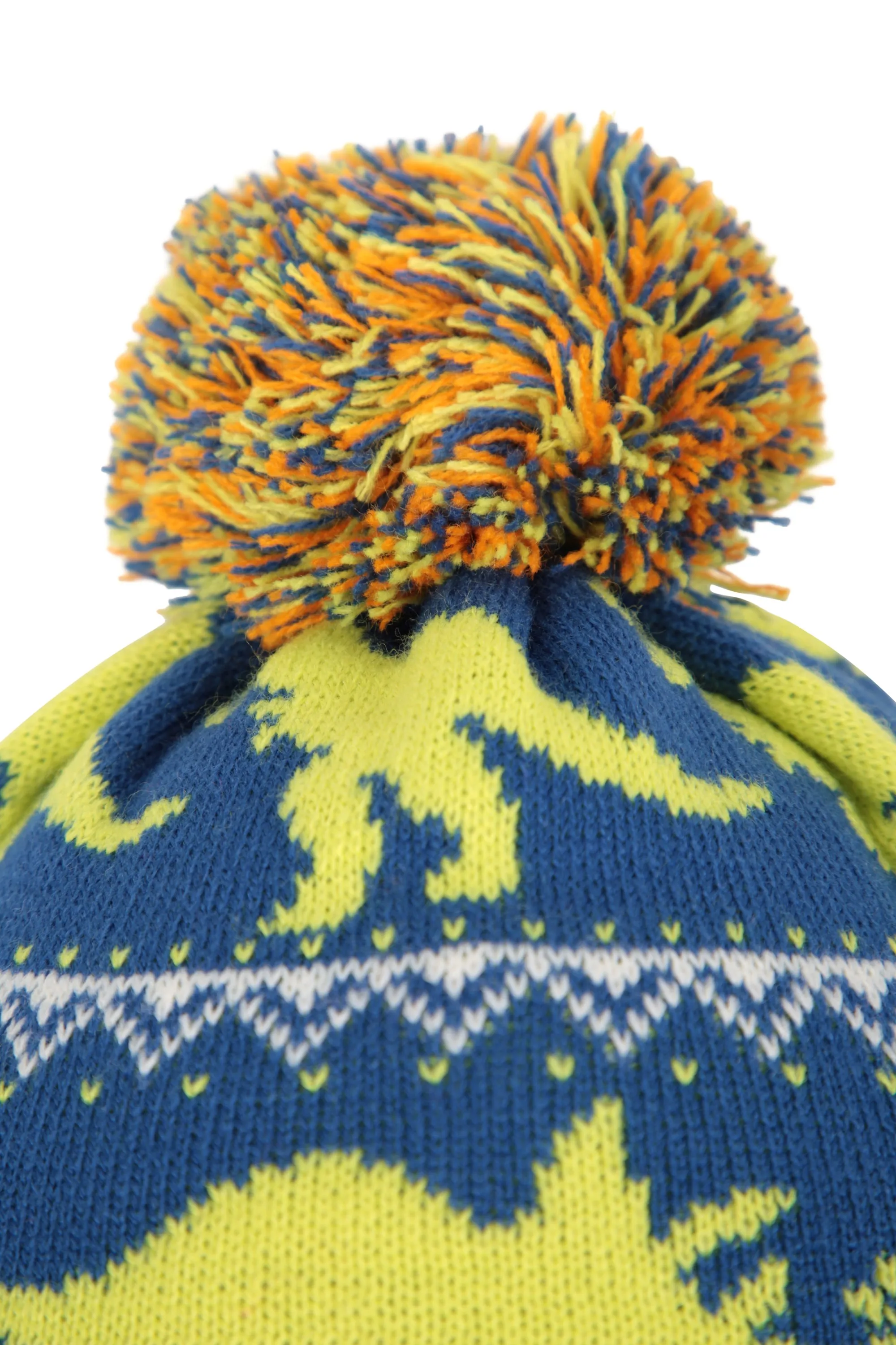 Gorro infantil estilo cazador con forro de borrego con personaje