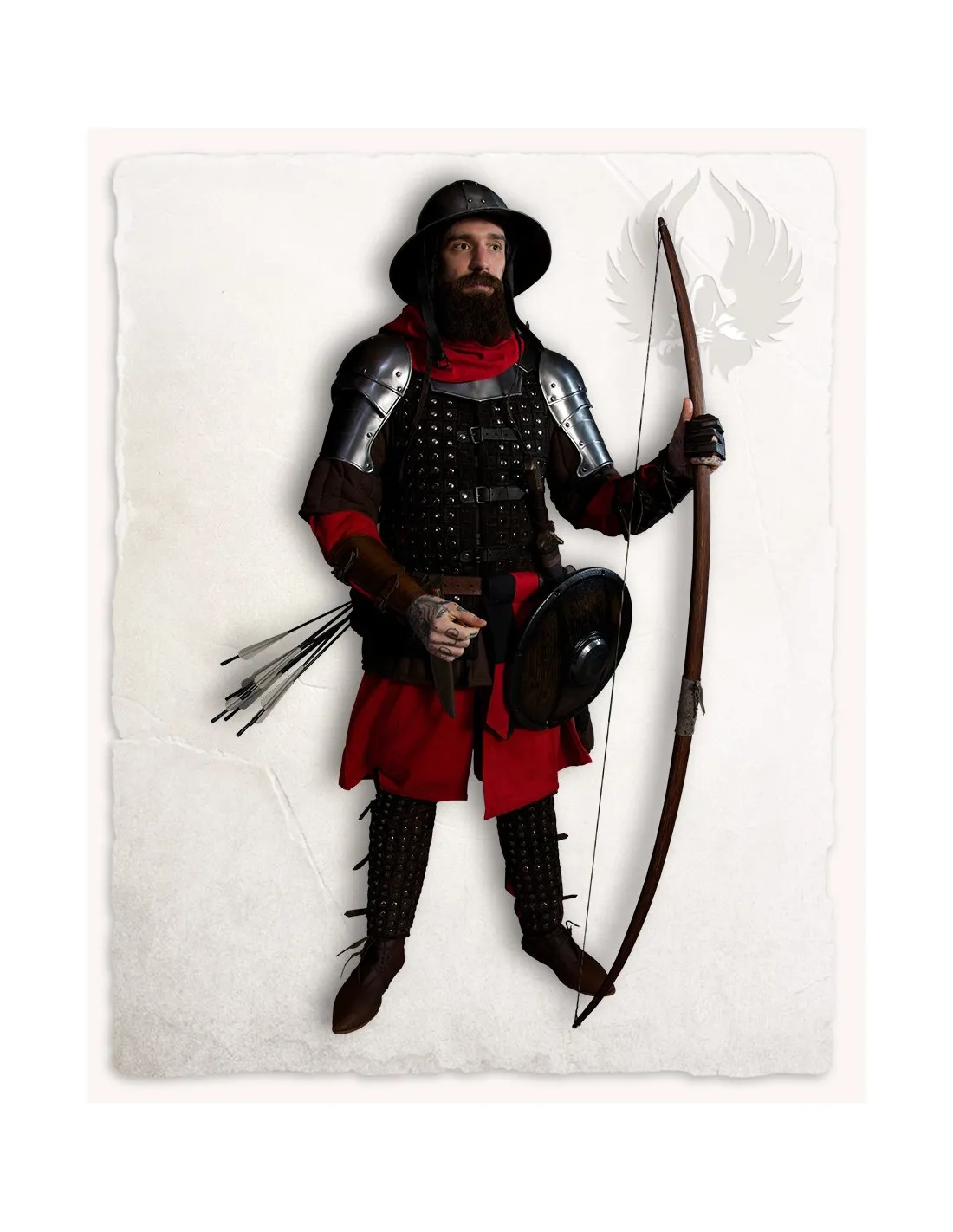Guante medieval protección para arqueros