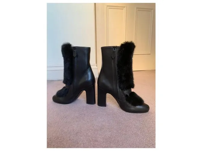 Hermès Botines Negro 