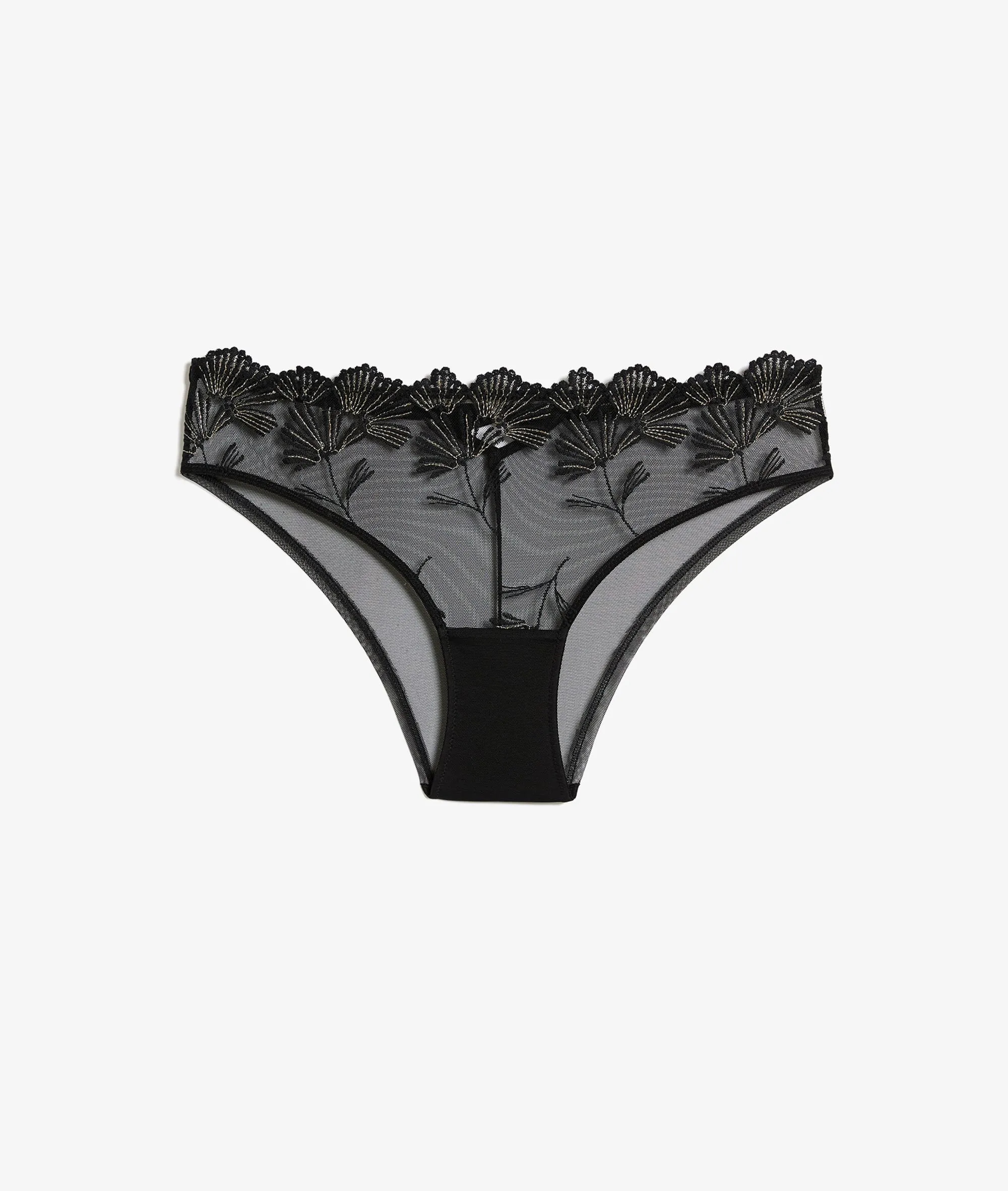 HIPSTER TULLE IRISé PALMES NOIR  ETAM