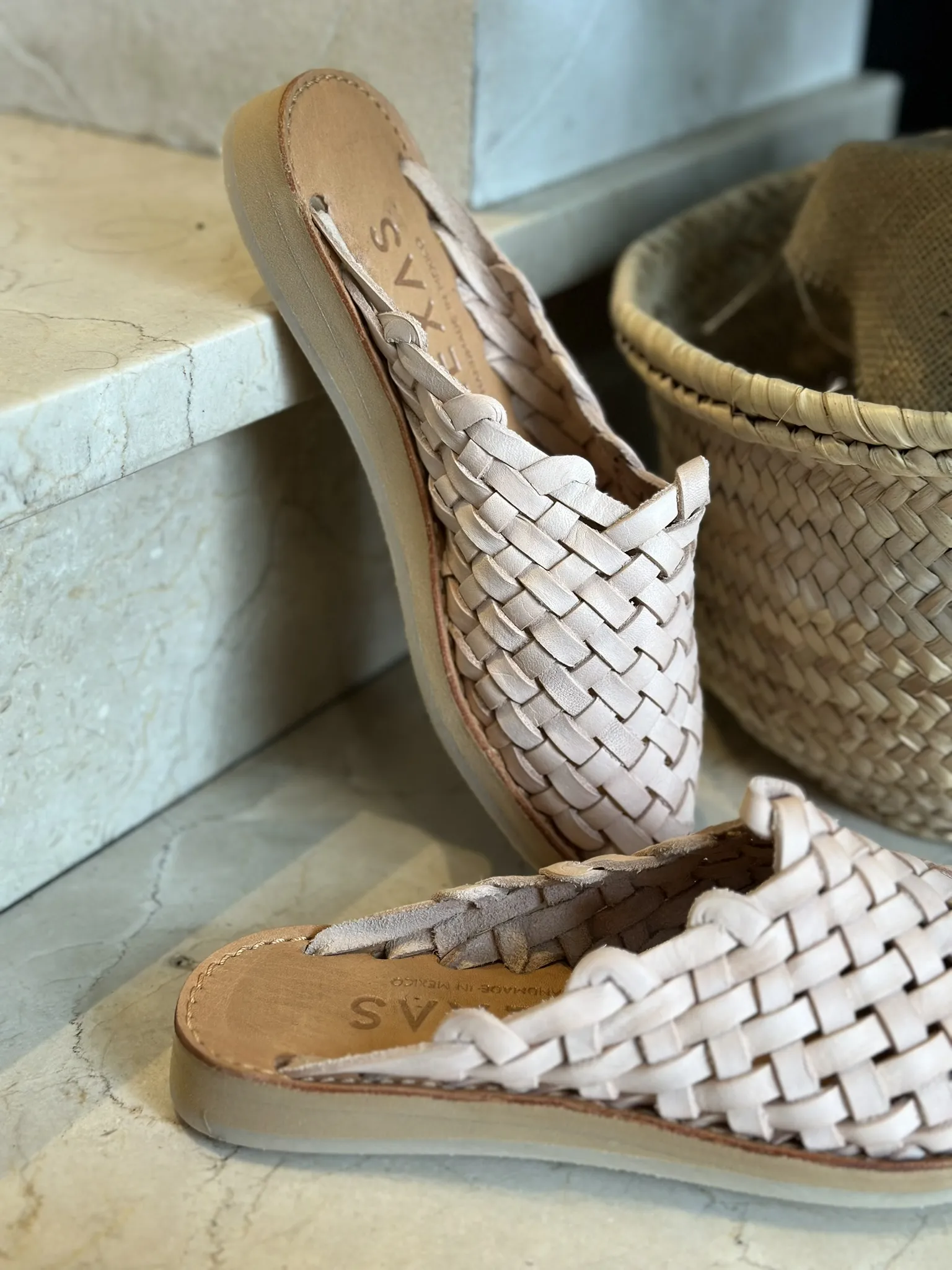Huarache Palenque Mule Mexas Nude