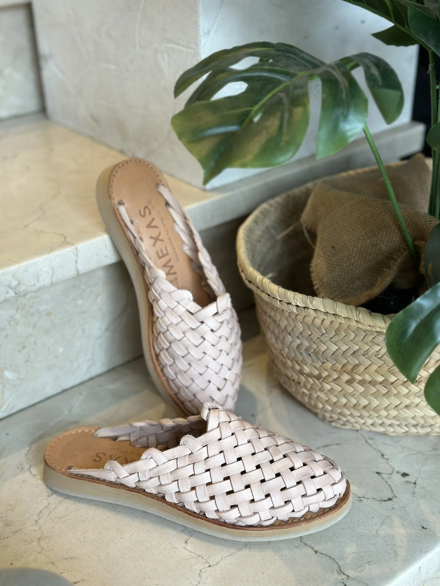 Huarache Palenque Mule Mexas Nude