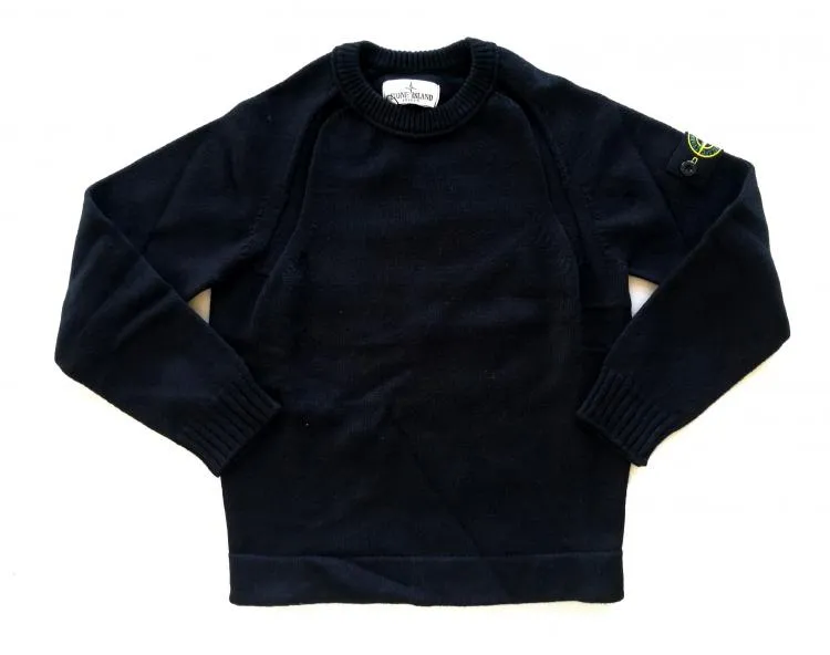 Jersey infantil STONE ISLAND de algodón azul  7116508A2.V0020