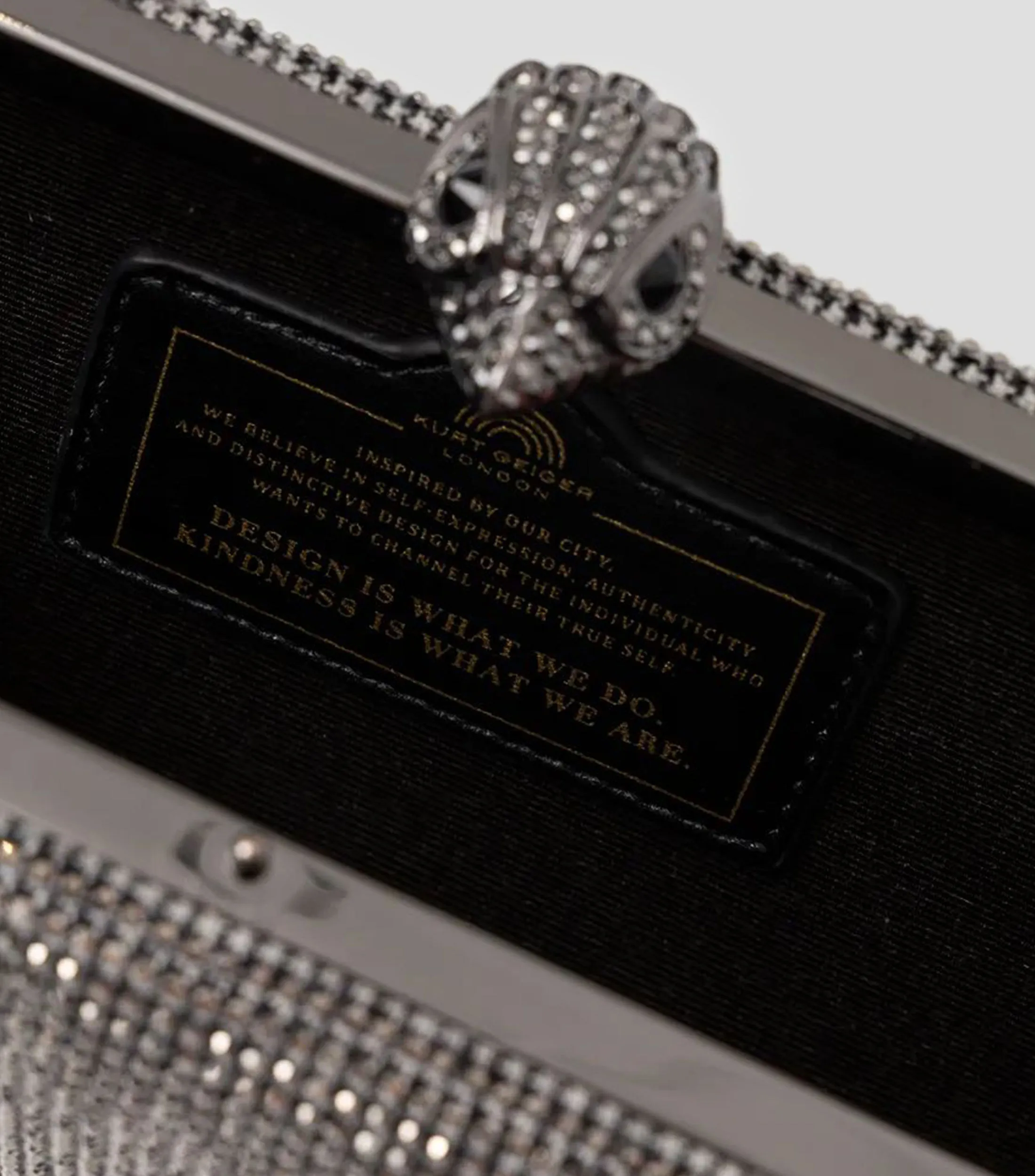Kurt Geiger Bolso Clutch Crystal Kensington Mujer