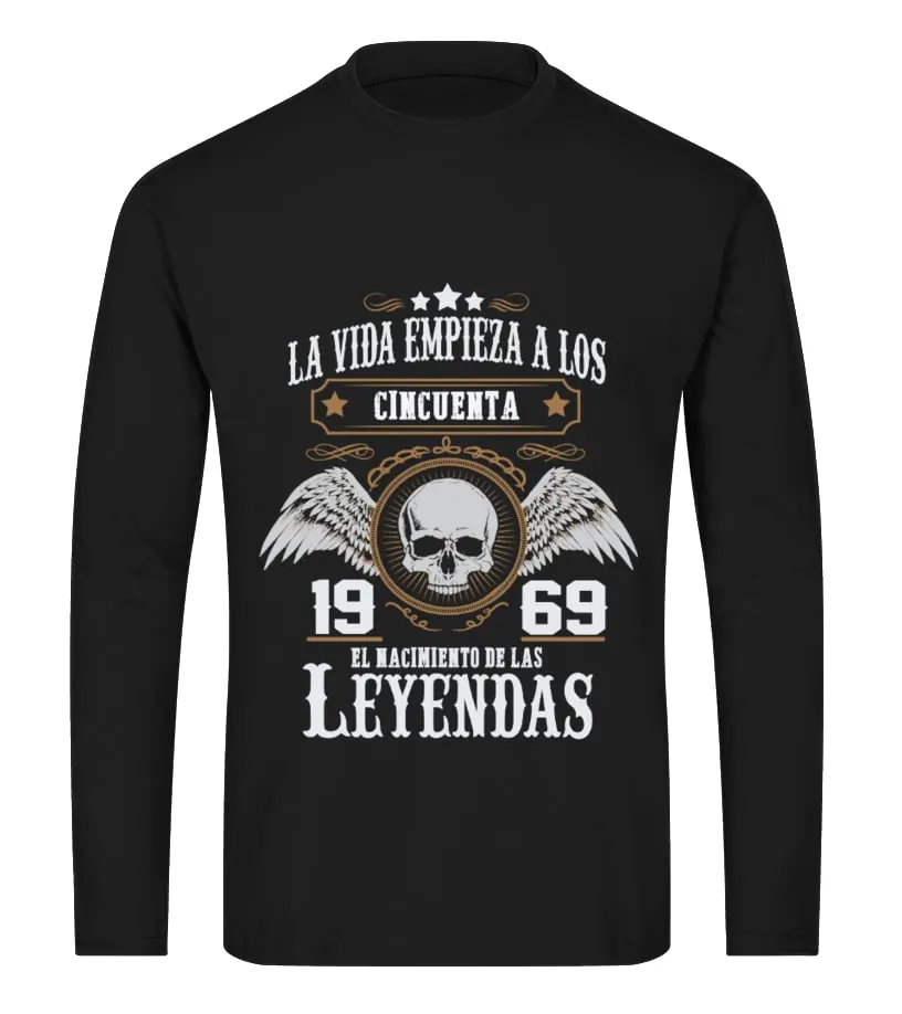 La vida empieza a los cincuenta, 1969 el nacimiento de las leyendas Camiseta de manga larga Unisex