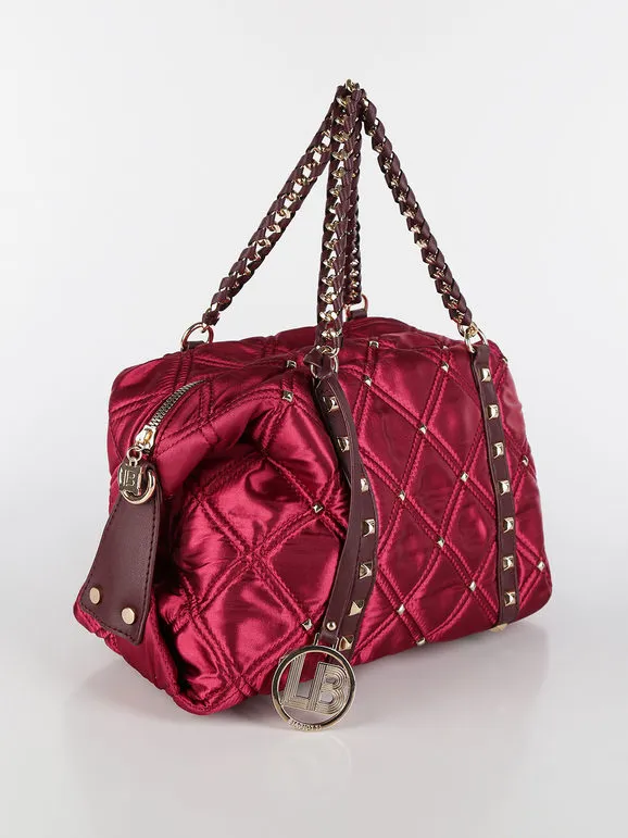 Laura Biagiotti Bolso baúl con tachuelas