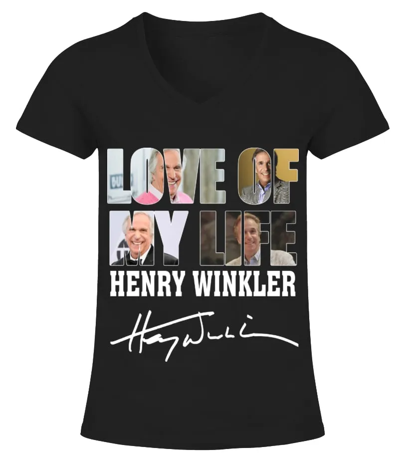 LOVE OF MY LIFE  HENRY WINKLER CAMISETA CUELLO PICO MUJER