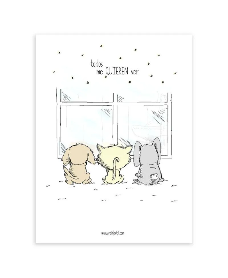Lámina Infantil Animalitos Ro Infantil