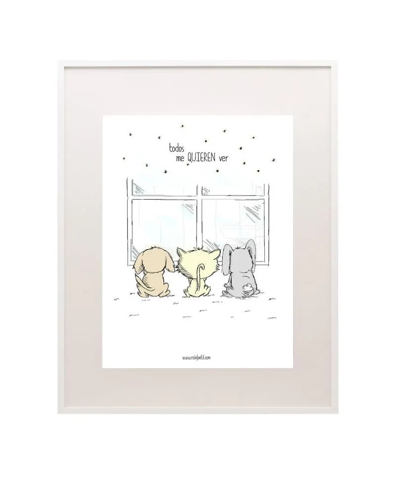 Lámina Infantil Animalitos Ro Infantil