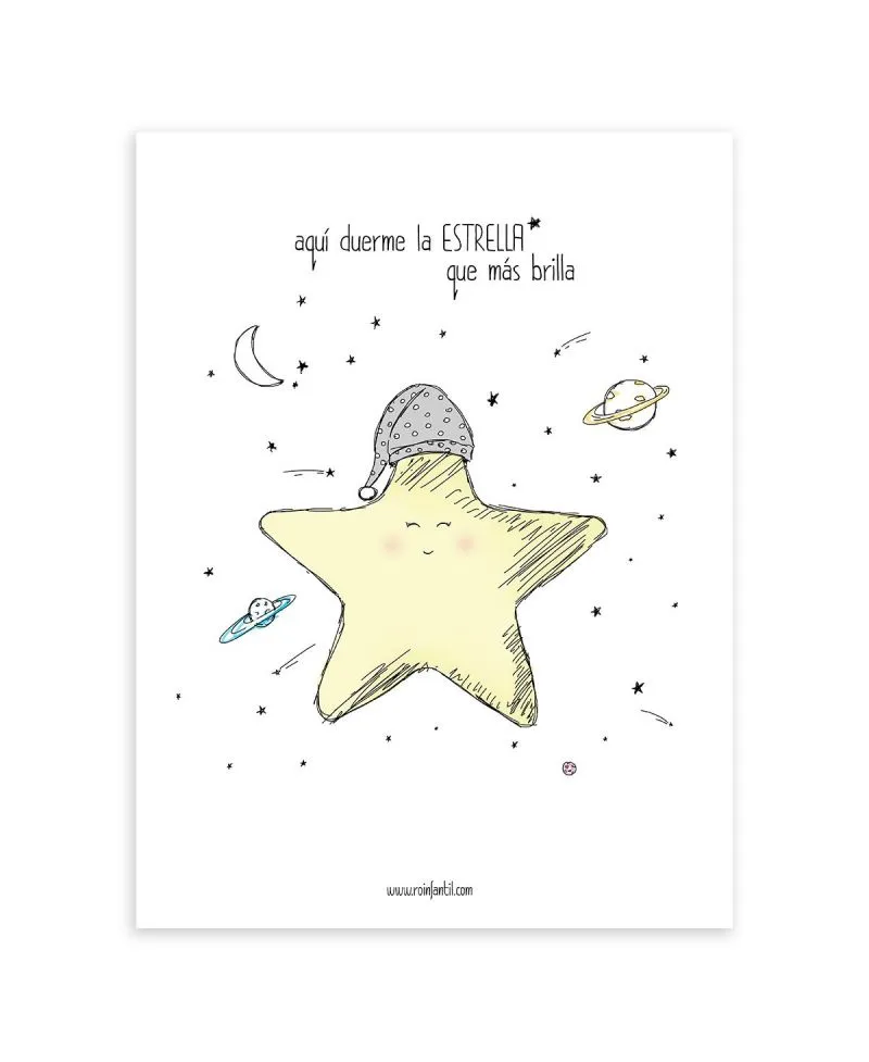 Lámina Infantil Estrellita Ro Infantil
