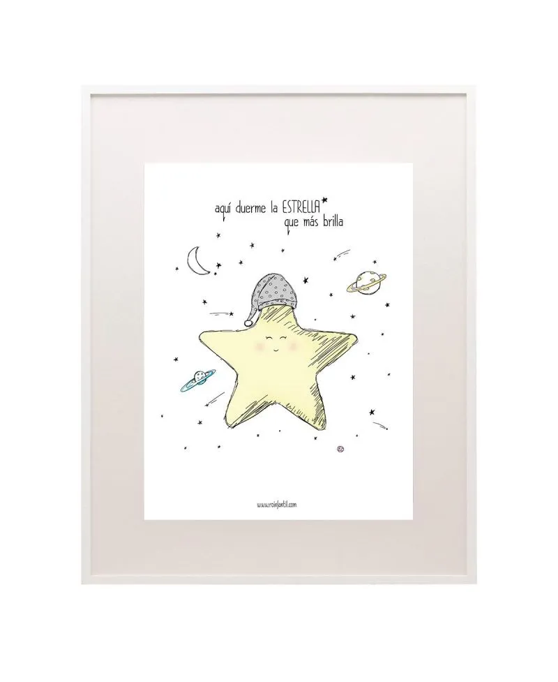 Lámina Infantil Estrellita Ro Infantil