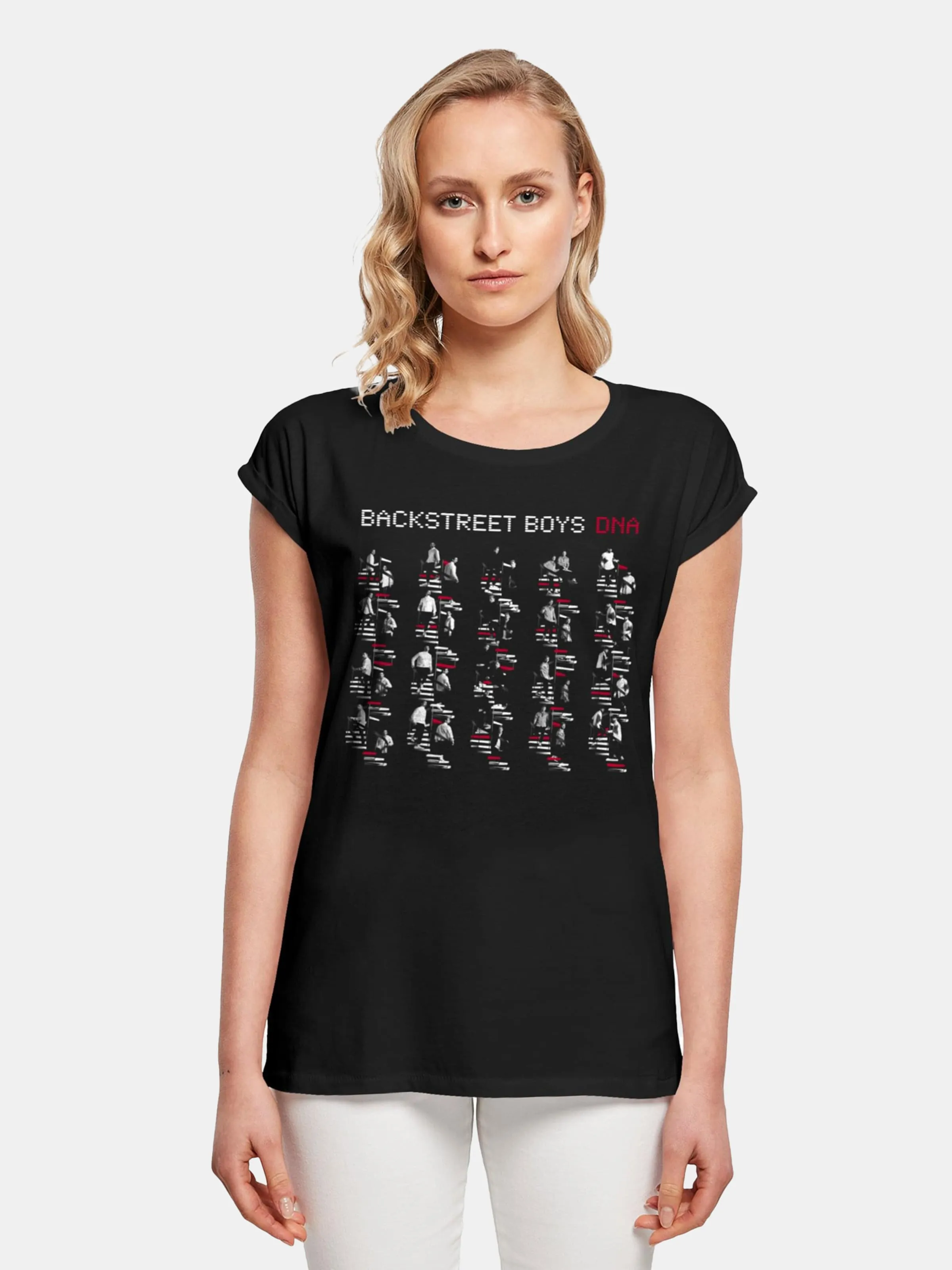 Merchcode Ladies Backstreet Boys DNA Album Red