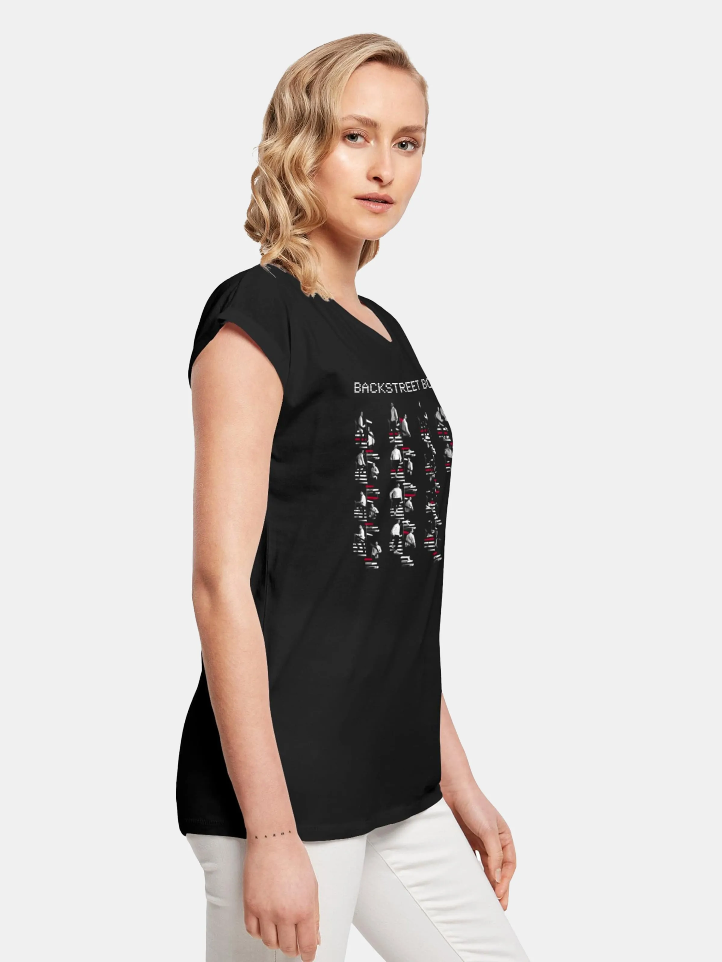 Merchcode Ladies Backstreet Boys DNA Album Red