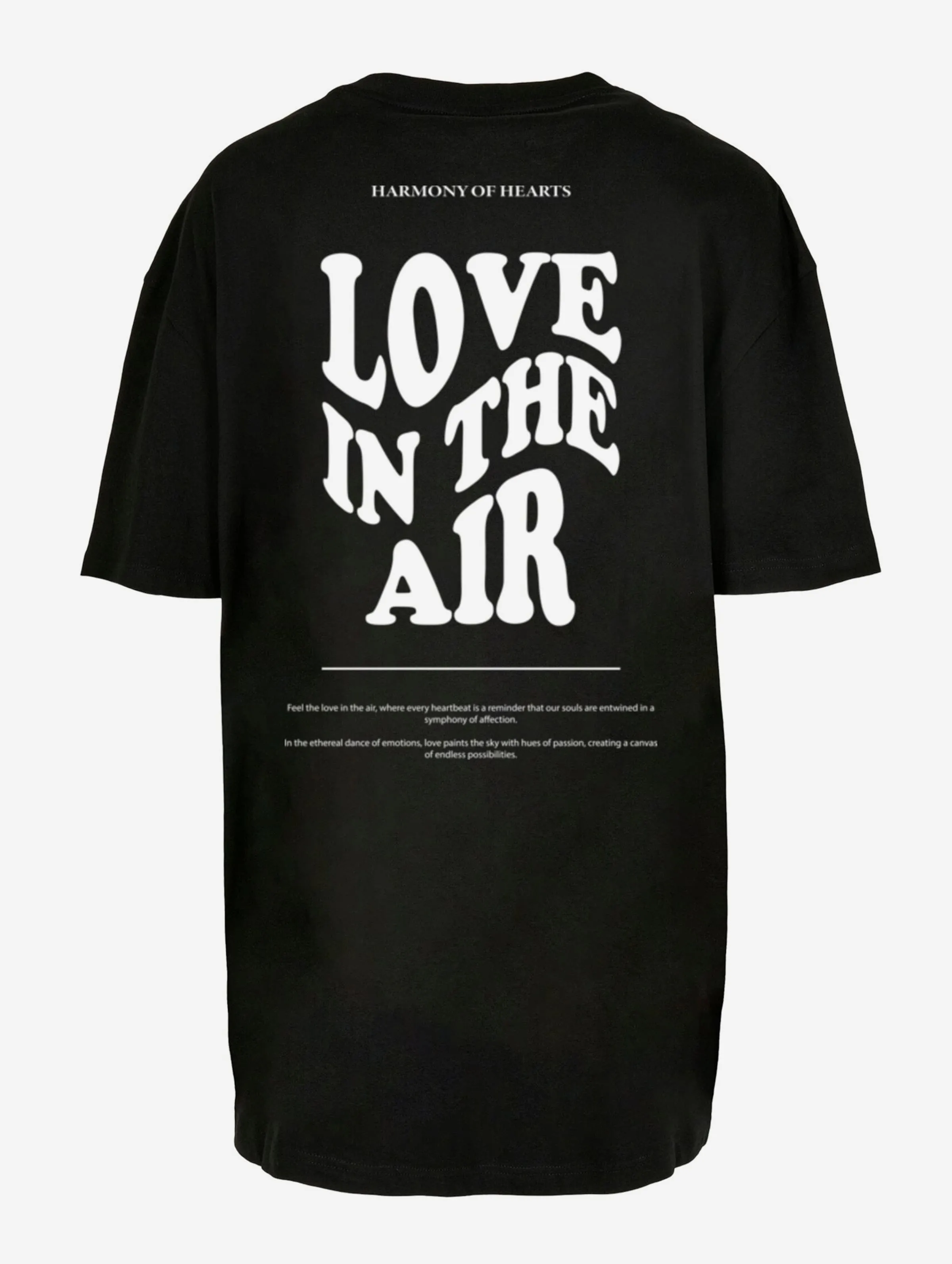 MERCHCODE MERCHCODE LADIES LOVE IN THE AIR OVERSIZED BOYFRIEND TSHIRTS