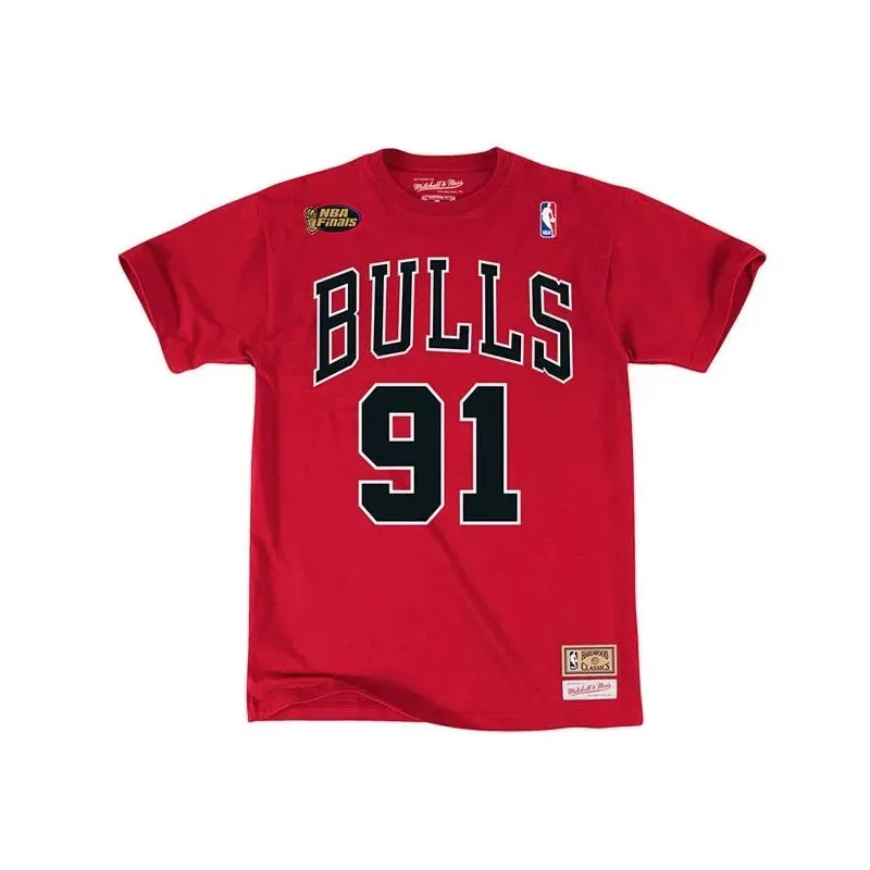 mitchell & ness camiseta n&n dennis rodman chicago bulls
