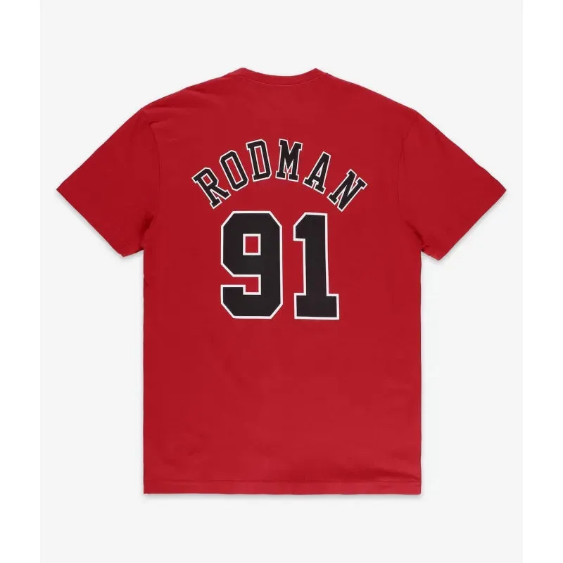 mitchell & ness camiseta n&n dennis rodman chicago bulls