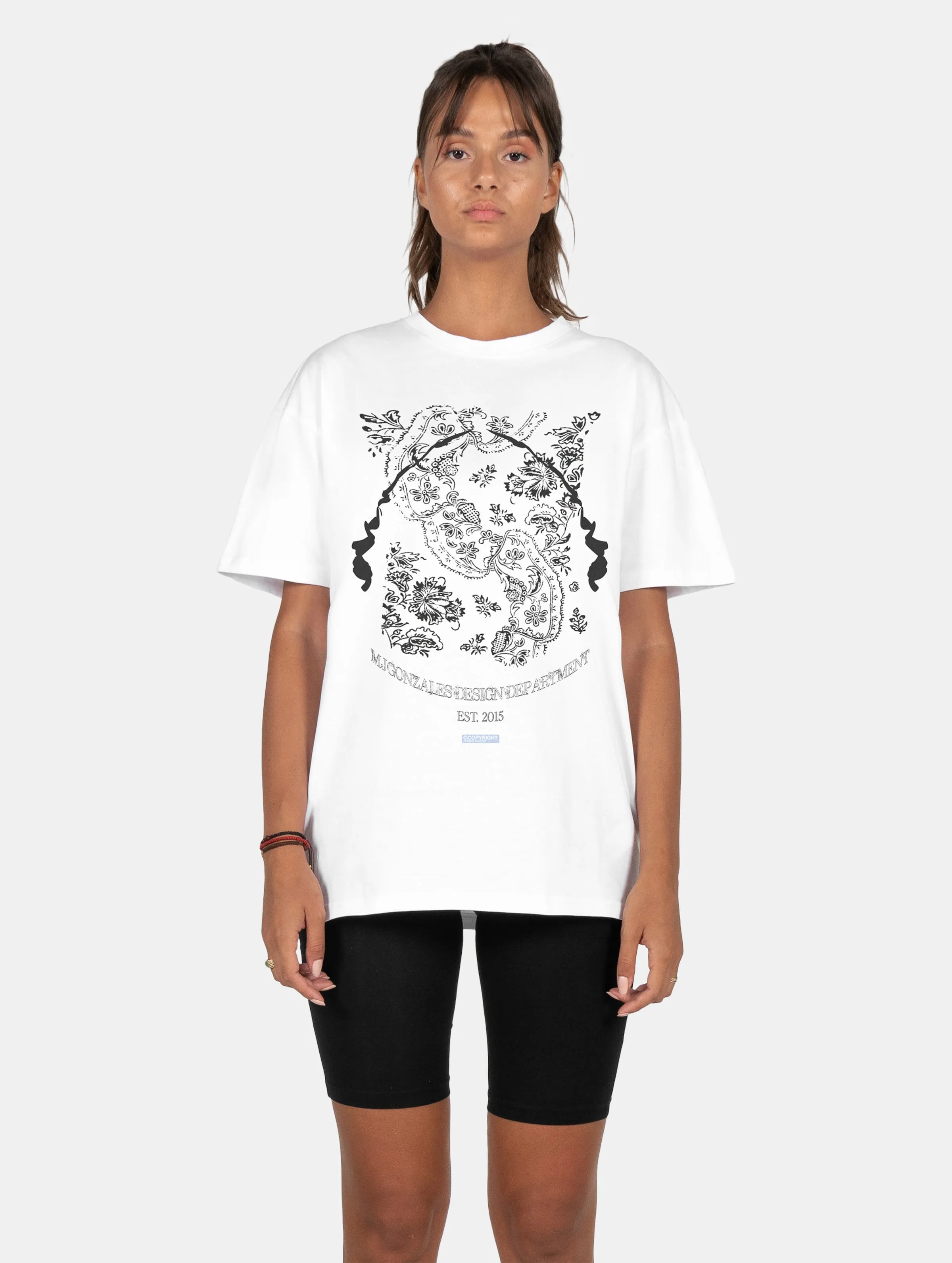 MJ GONZALES MJ GONZALES LADIES PAISLEY X HEAVY OVERSIZED TSHIRTS
