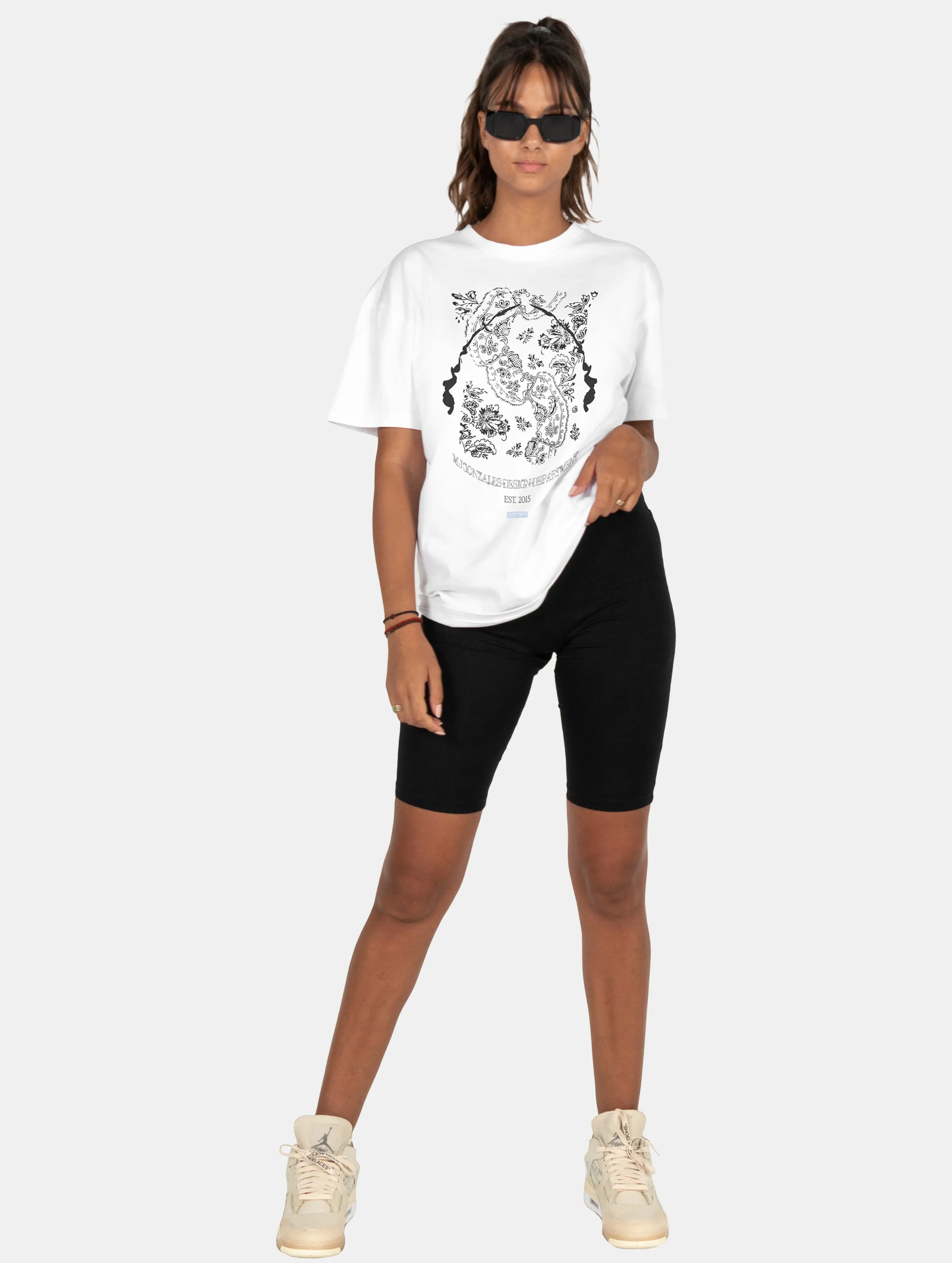 MJ GONZALES MJ GONZALES LADIES PAISLEY X HEAVY OVERSIZED TSHIRTS