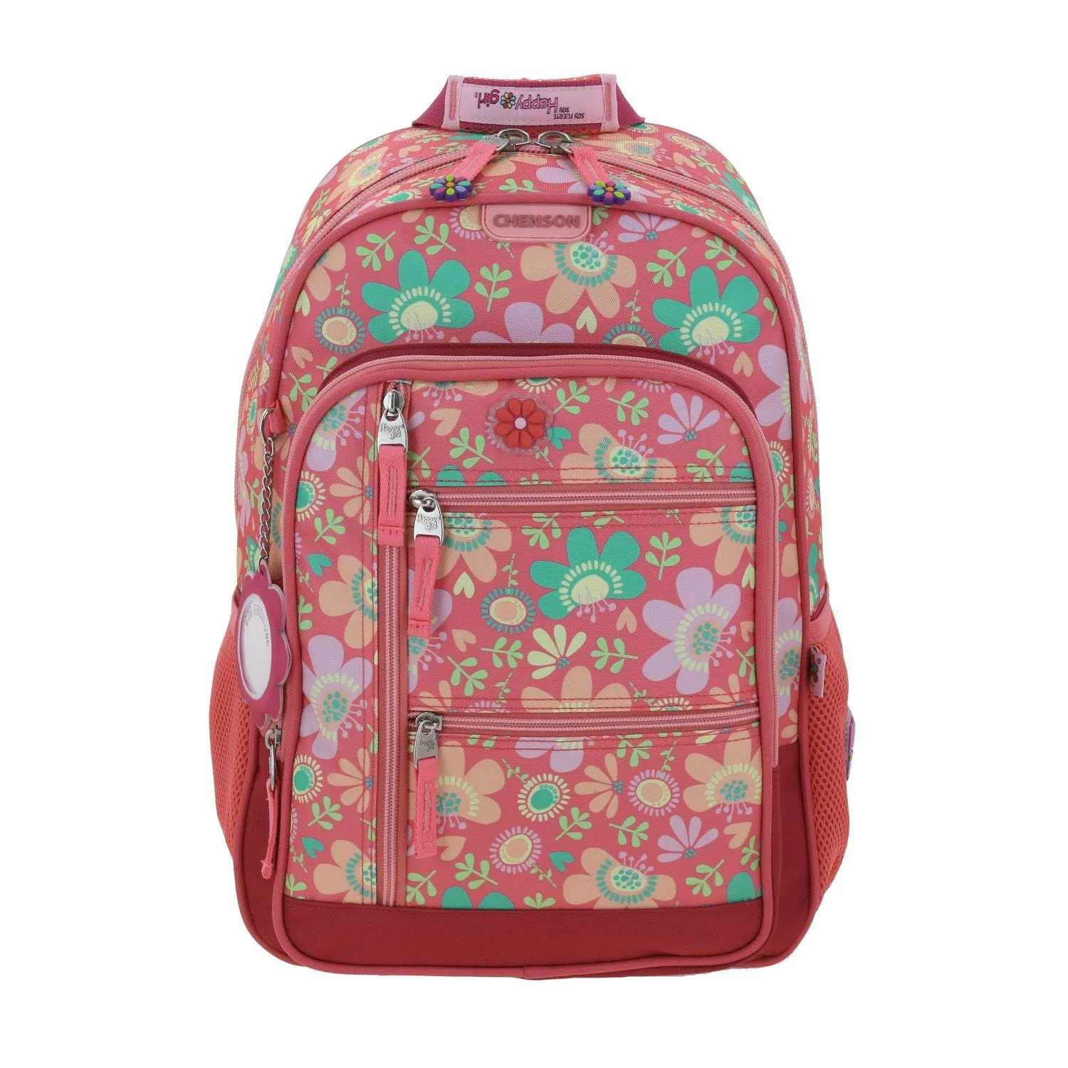 Mochila Grande Rosa Para Nia Happy Girl By Chenson Floris