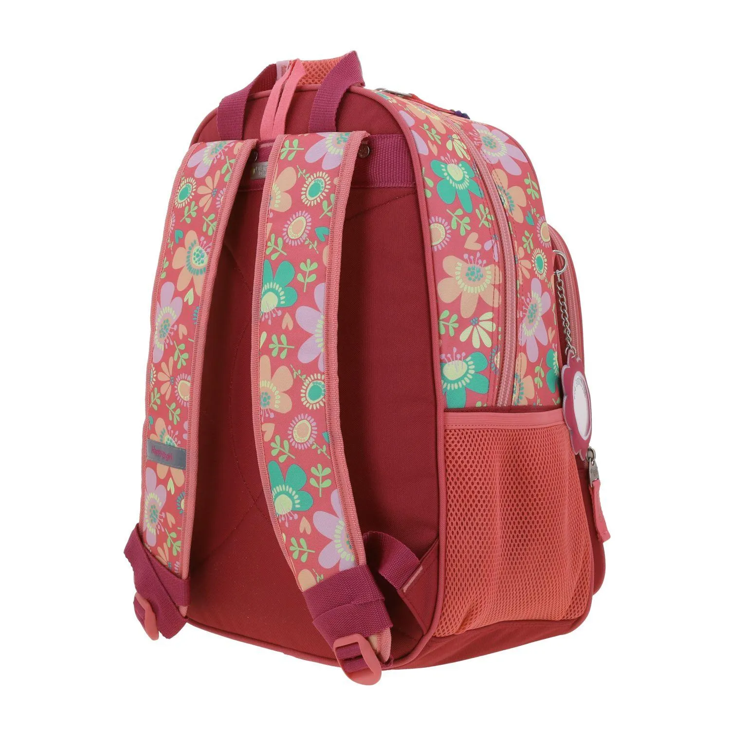 Mochila Grande Rosa Para Nia Happy Girl By Chenson Floris