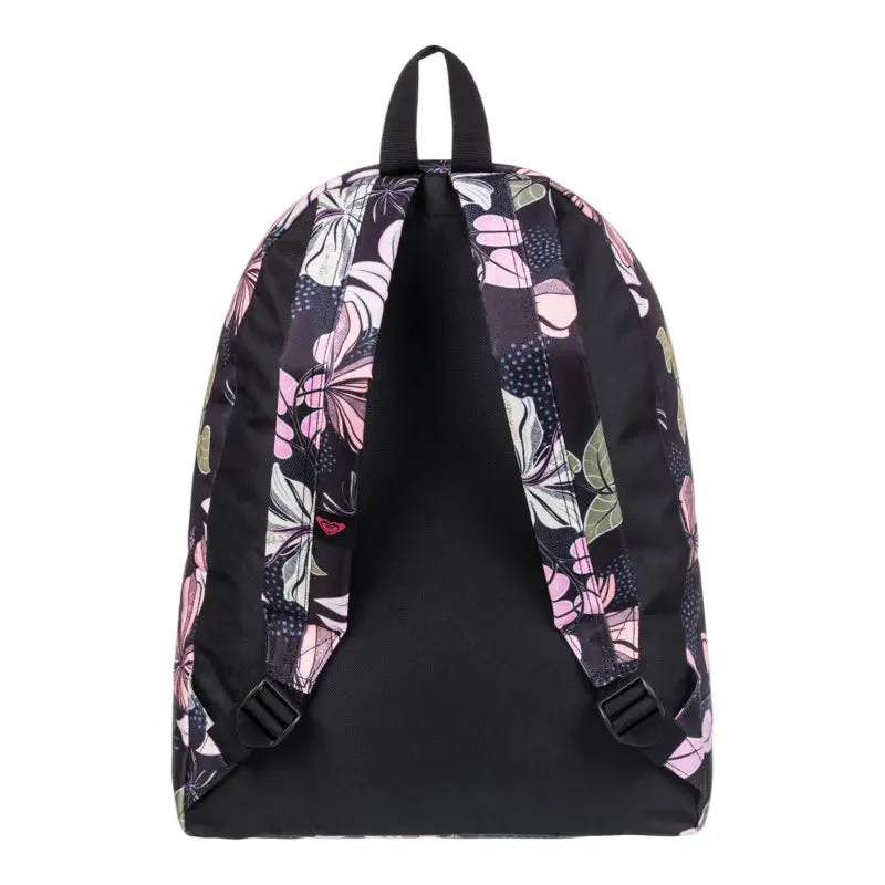 Mochila Roxy Sugar Baby Printed Negro Floreado
