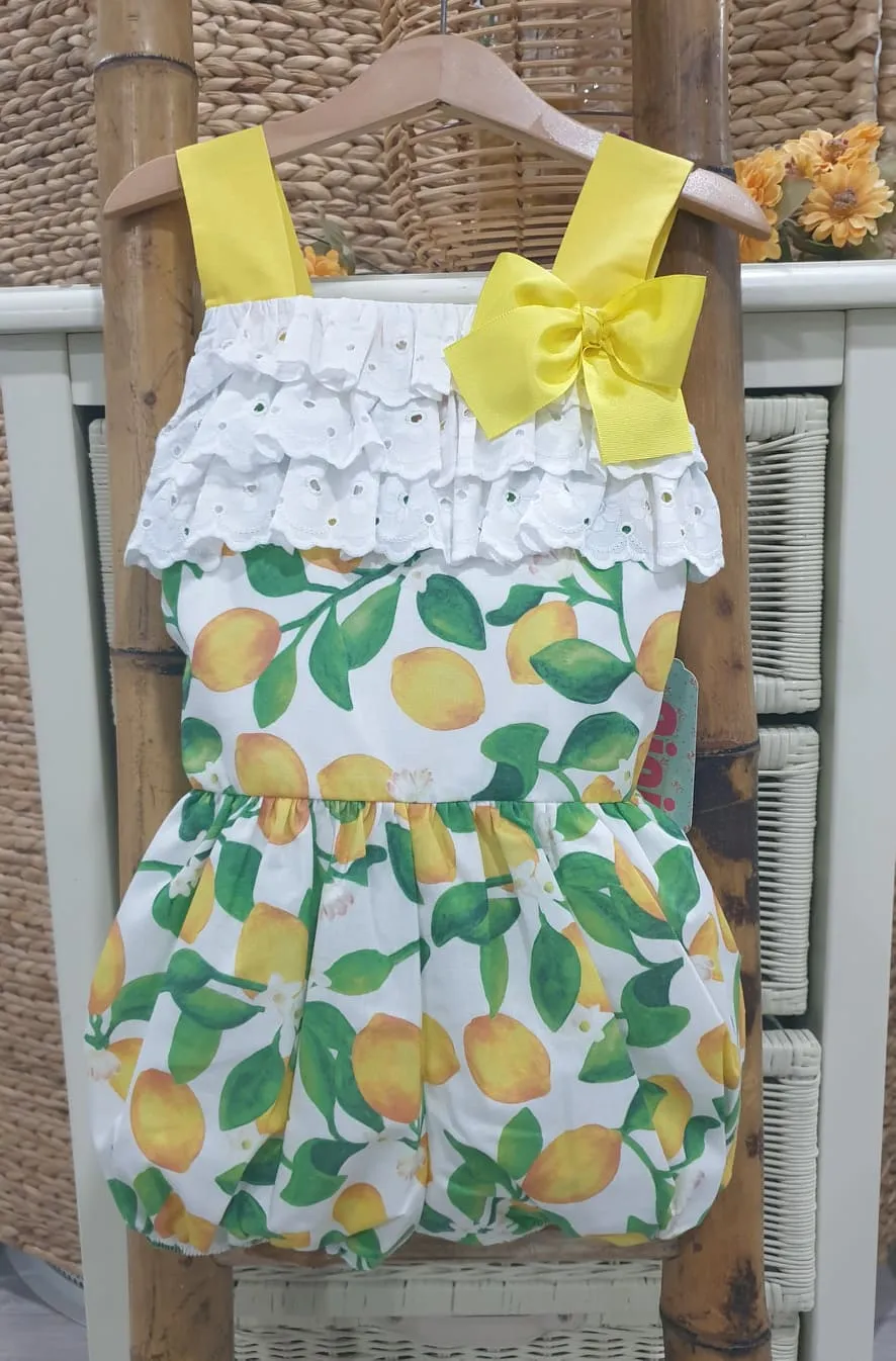 Mono niña Nini Moda Infantil R180878 Limones