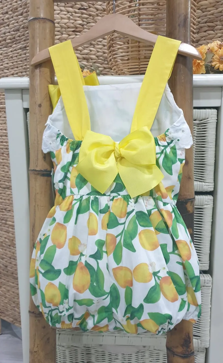 Mono niña Nini Moda Infantil R180878 Limones