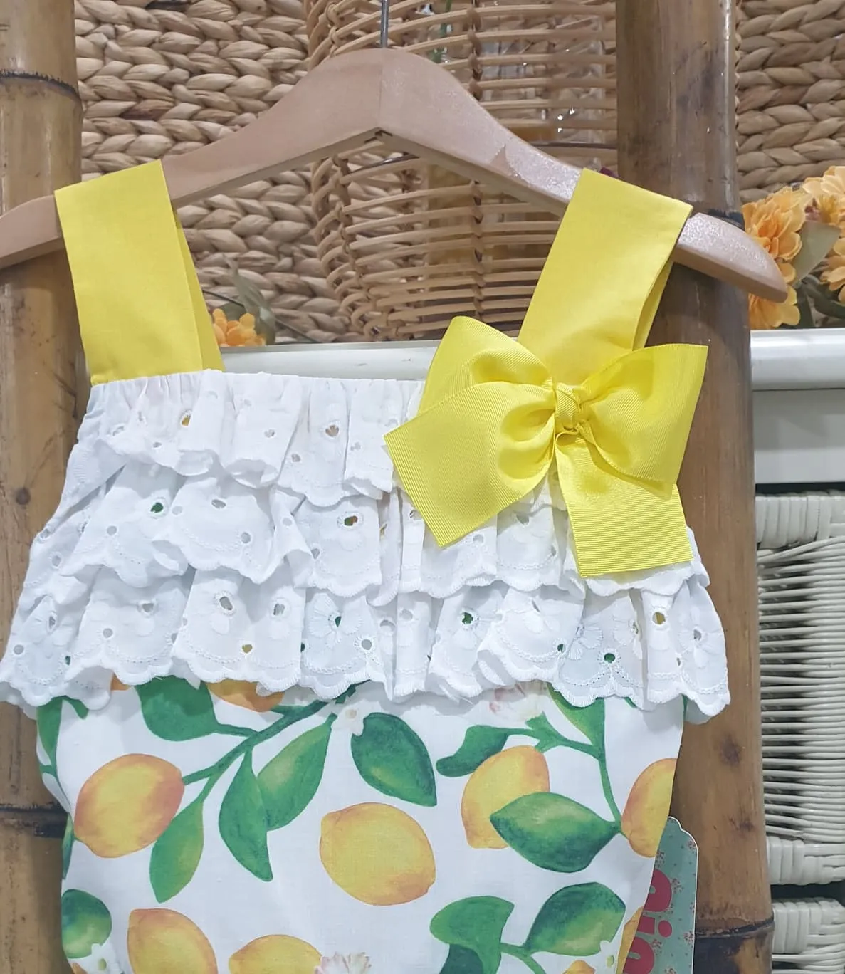 Mono niña Nini Moda Infantil R180878 Limones