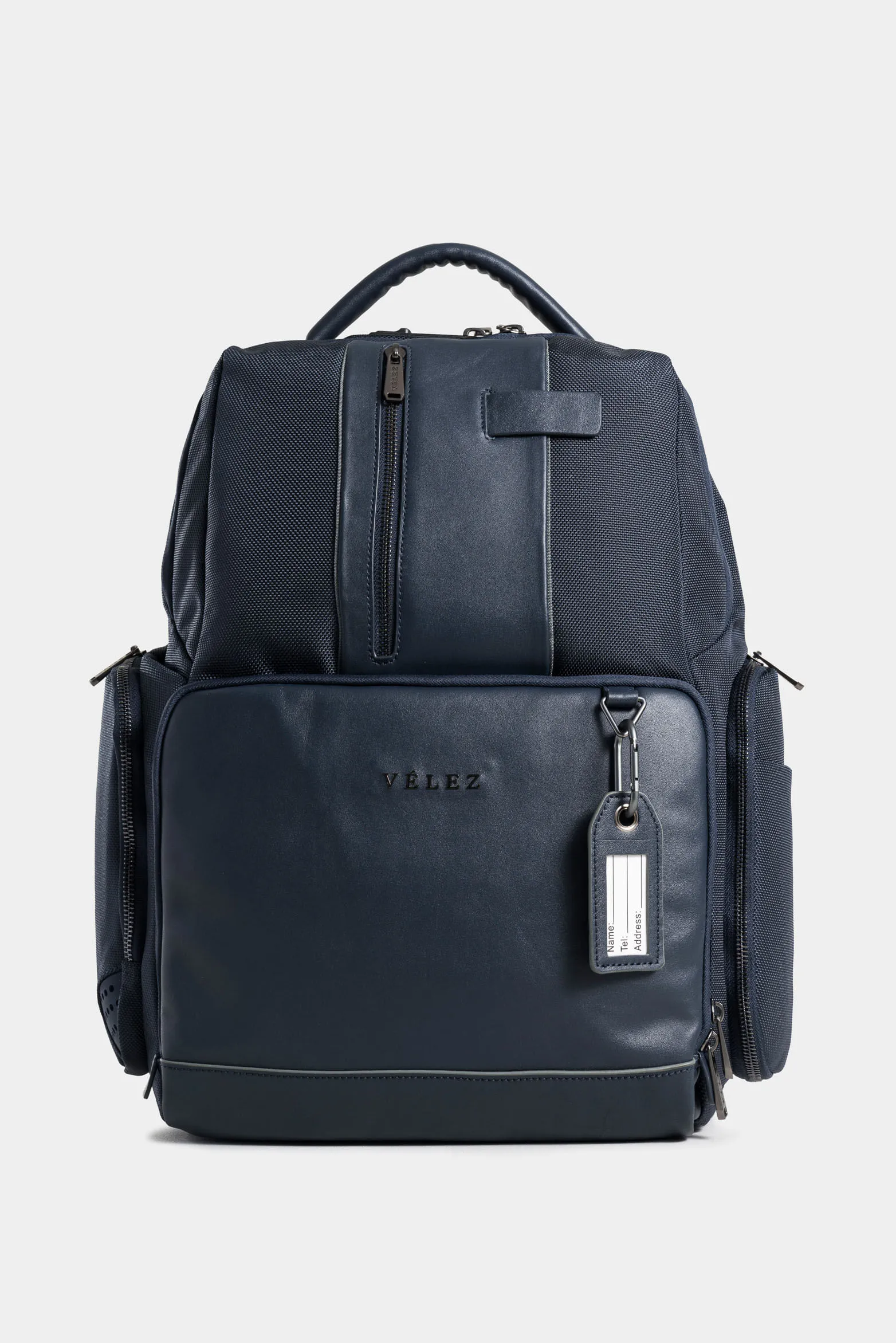 Morral security de lona para hombre detalles en cuero