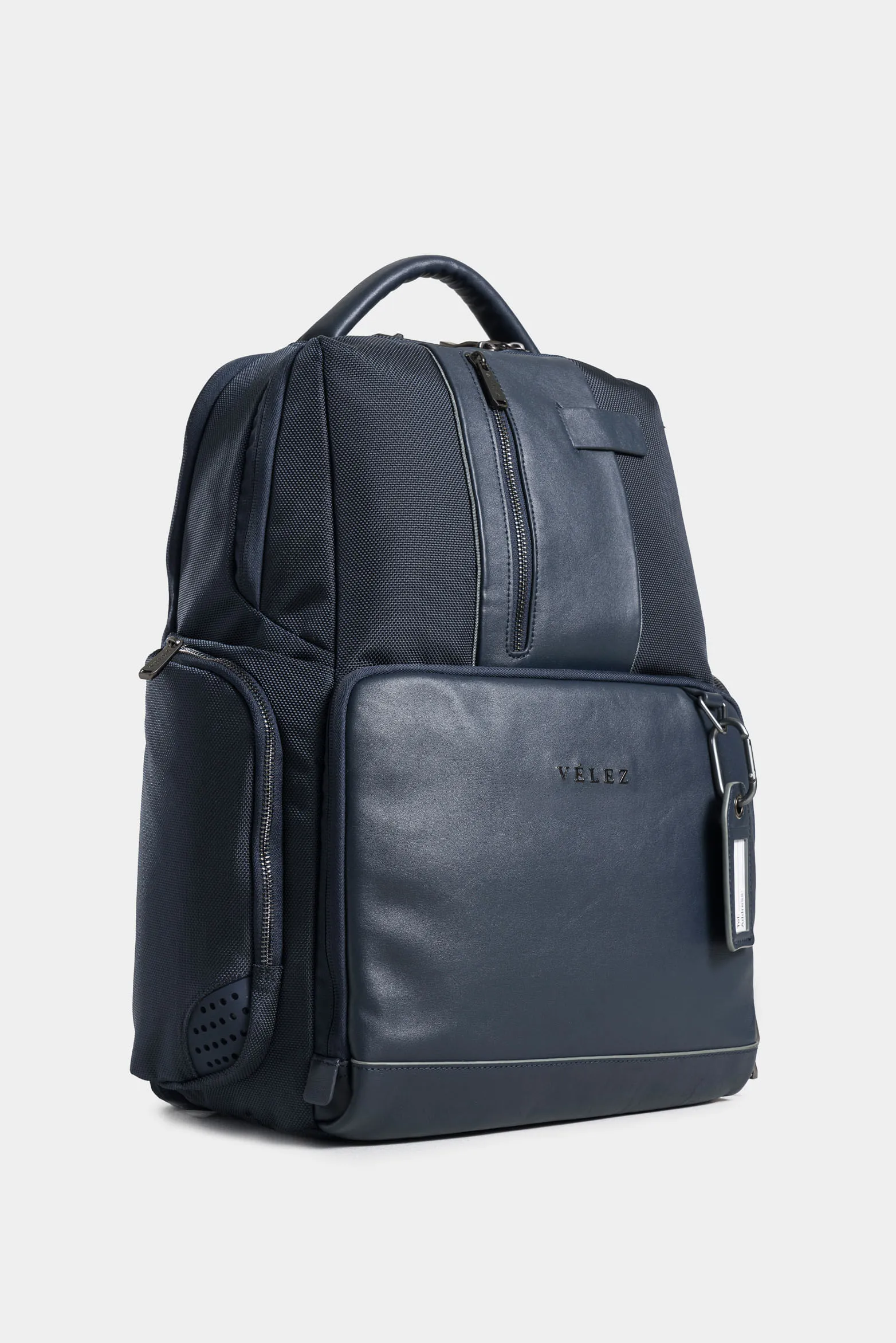 Morral security de lona para hombre detalles en cuero