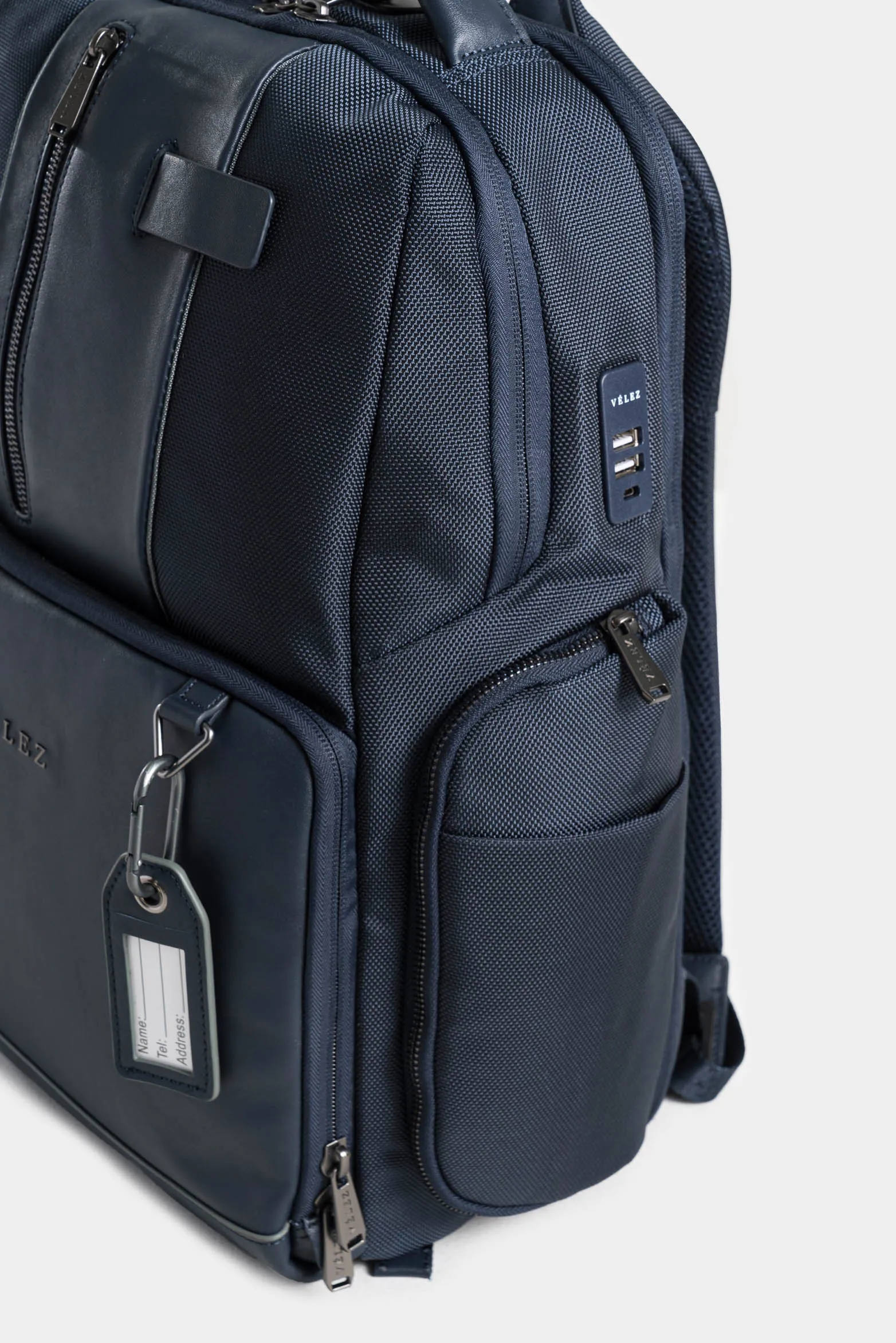 Morral security de lona para hombre detalles en cuero