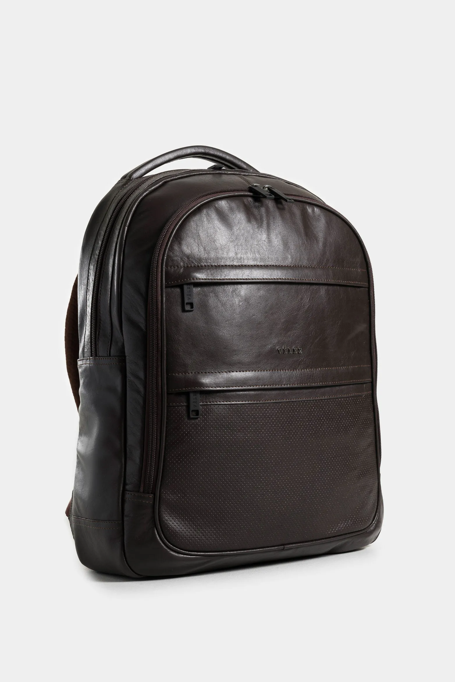 Morral waterproof 2 de cuero para hombre cremallera bidireccional