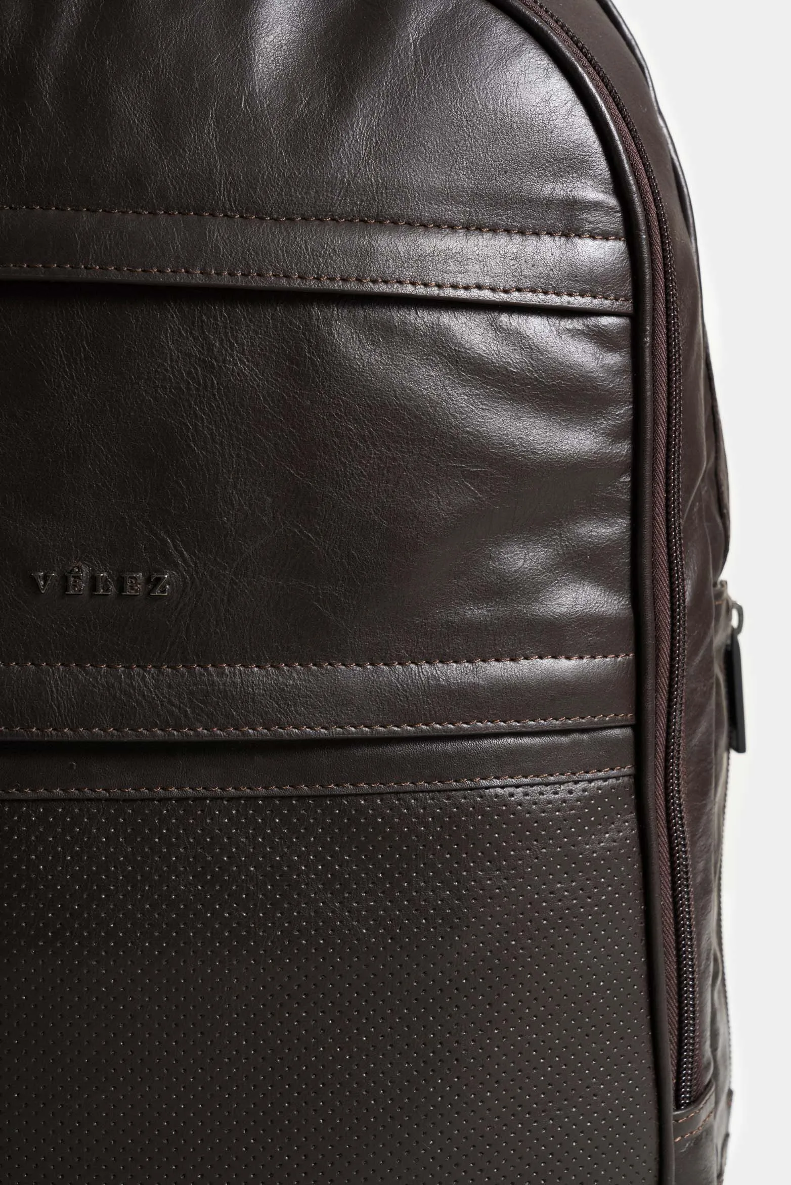 Morral waterproof 2 de cuero para hombre cremallera bidireccional